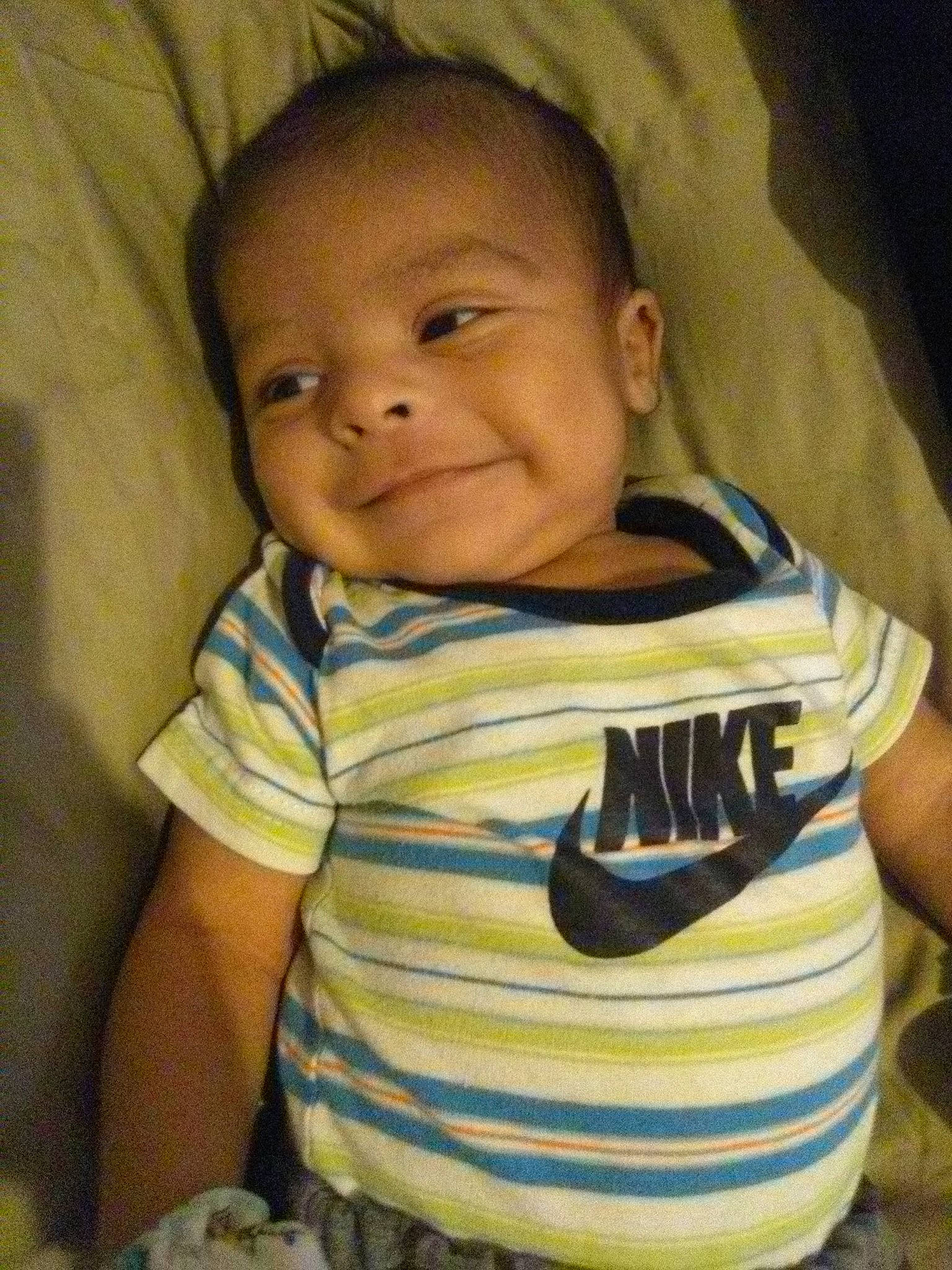 Hector is registered to the contest to win money with this photo: baby, baby_products, cheek, child, eye, face, head, mouth, nose, person, skin, smile, toddler