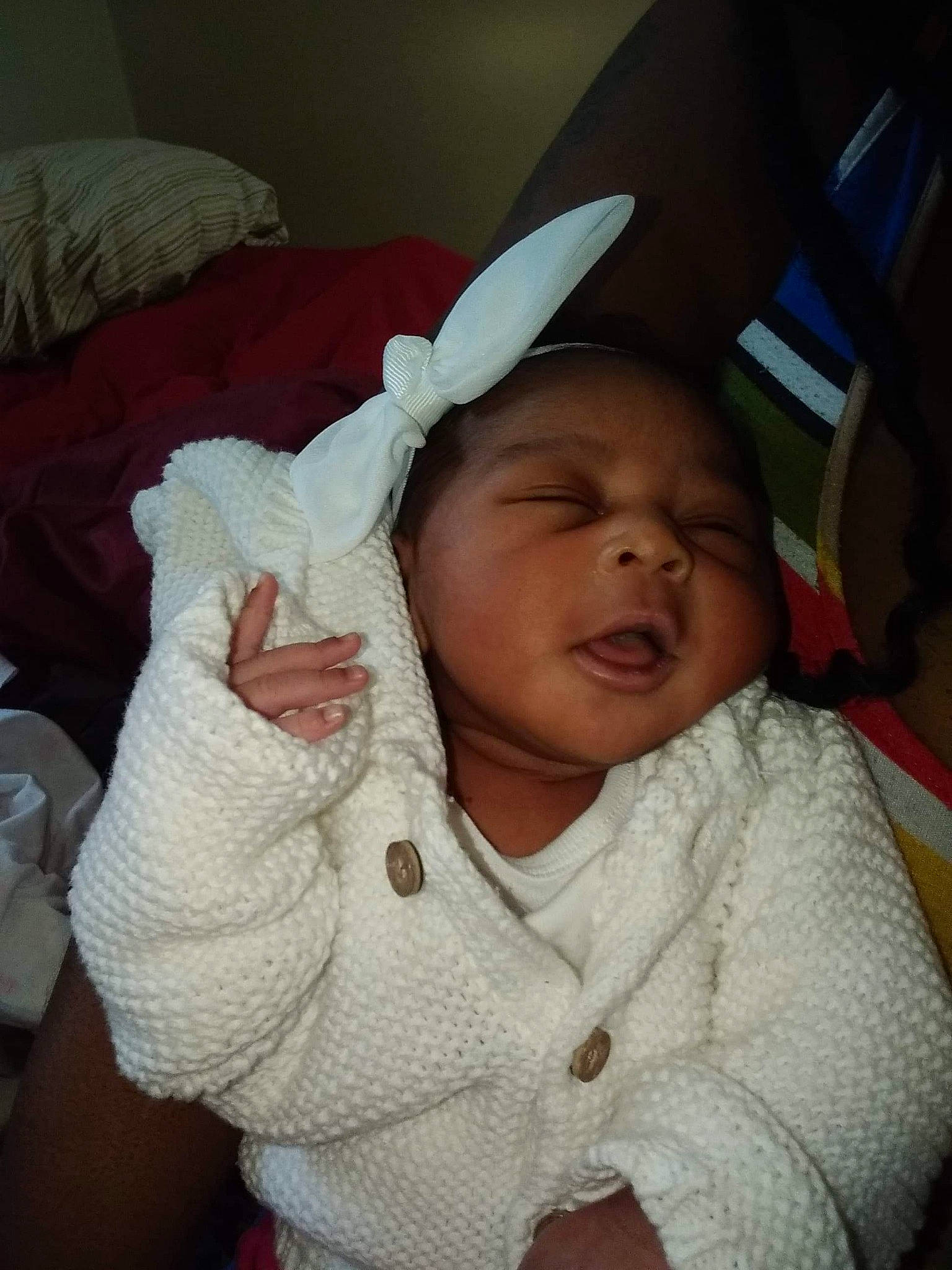 Kenlee joined the competition — help win amazing prizes! cheek, child, day, ear, finger, girl, hand, head, infant, mouth, nose, person, product, skin, sleep, smile, toddler