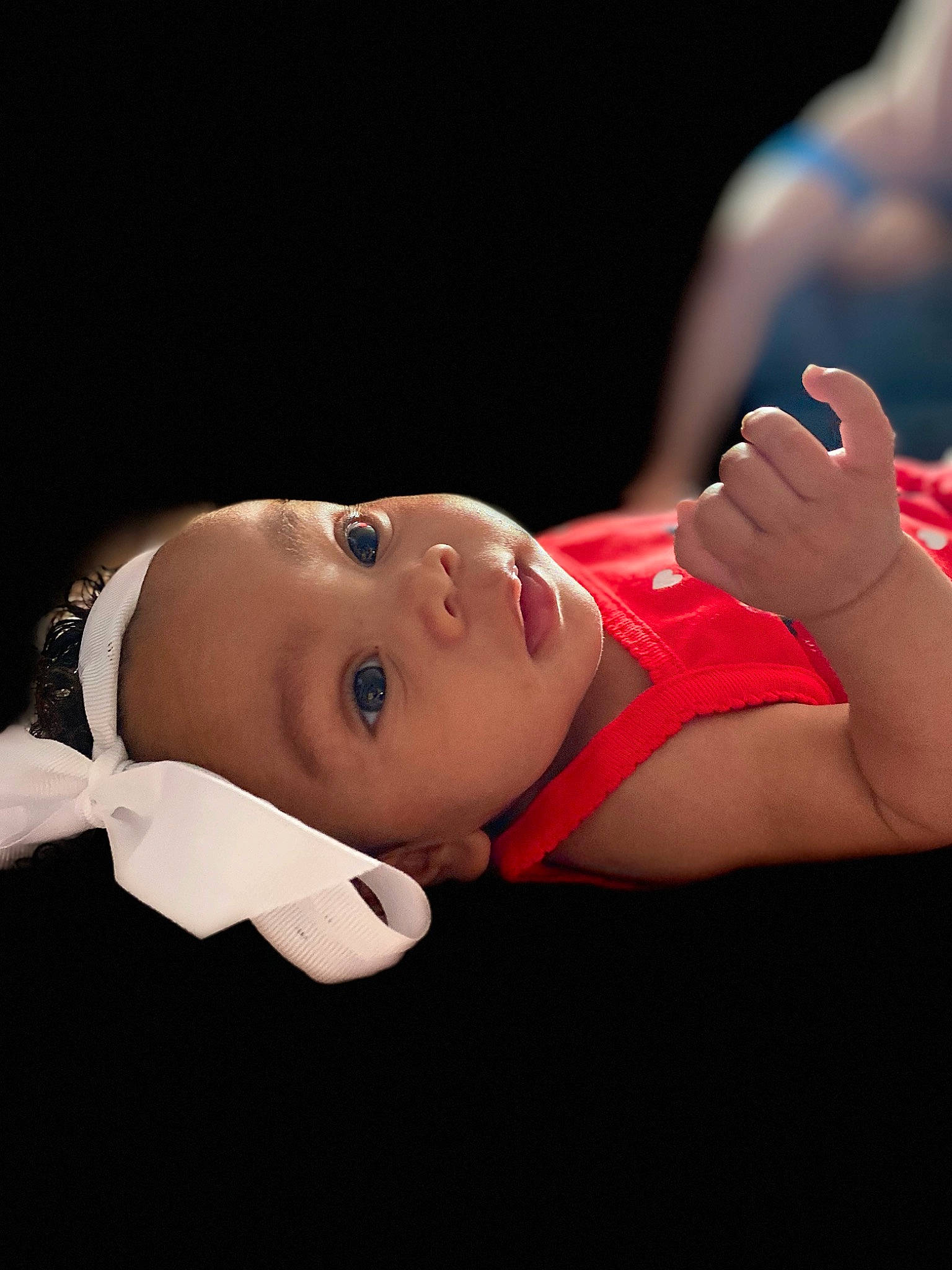 Jae'Laa joined the competition — help win amazing prizes! arm, baby, cheek, child, ear, eye, hand, head, lip, mouth, neck, nose, person, photography, skin, toddler