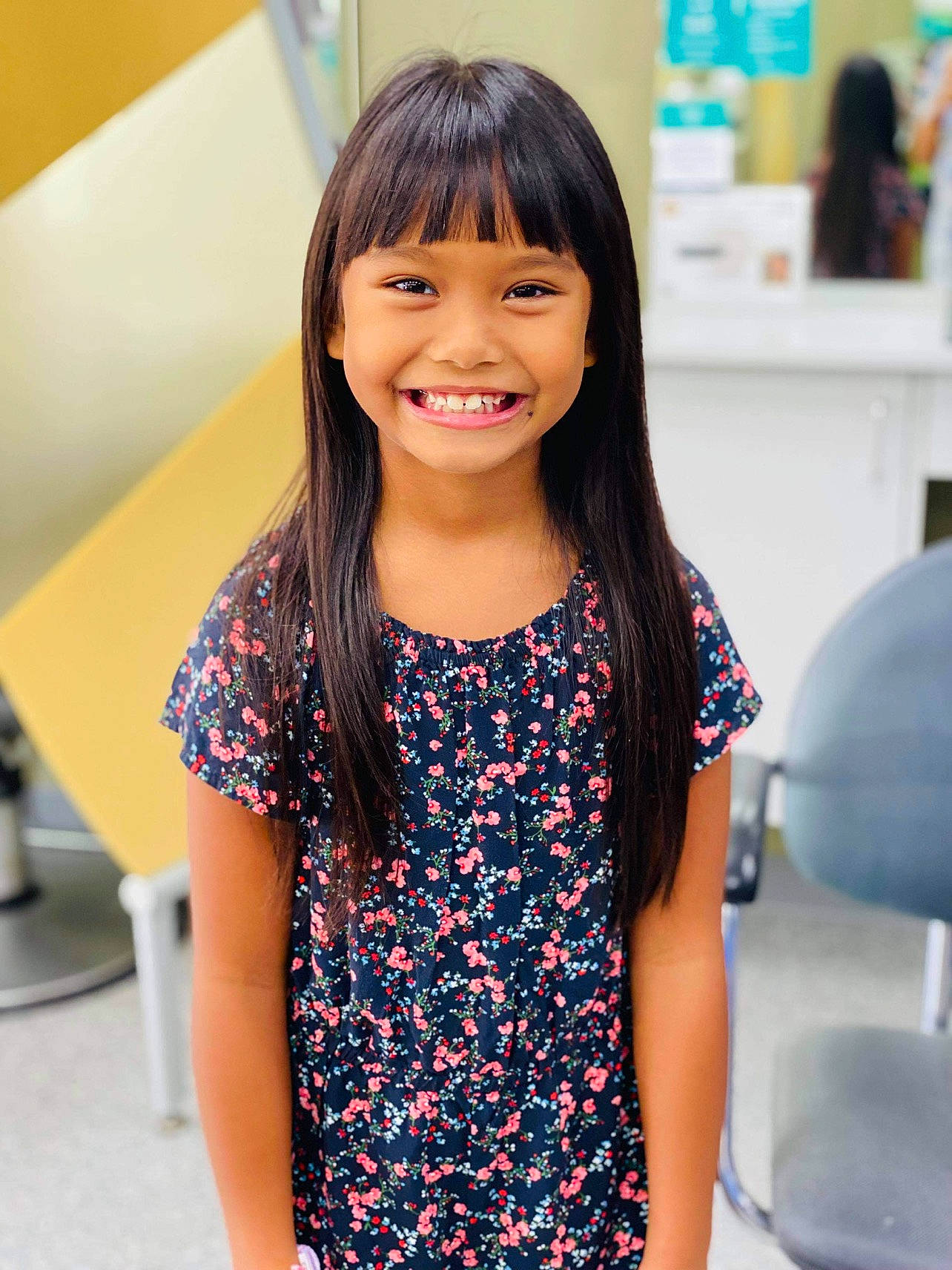 Ziah joined the competition — help win amazing prizes! arm, child, dress, eyelash, facial_expression, fun, hair, hairstyle, happy, joy, layered_hair, long_hair, people, person, shoulder, skin, sleeve, smile, snapshot, standing