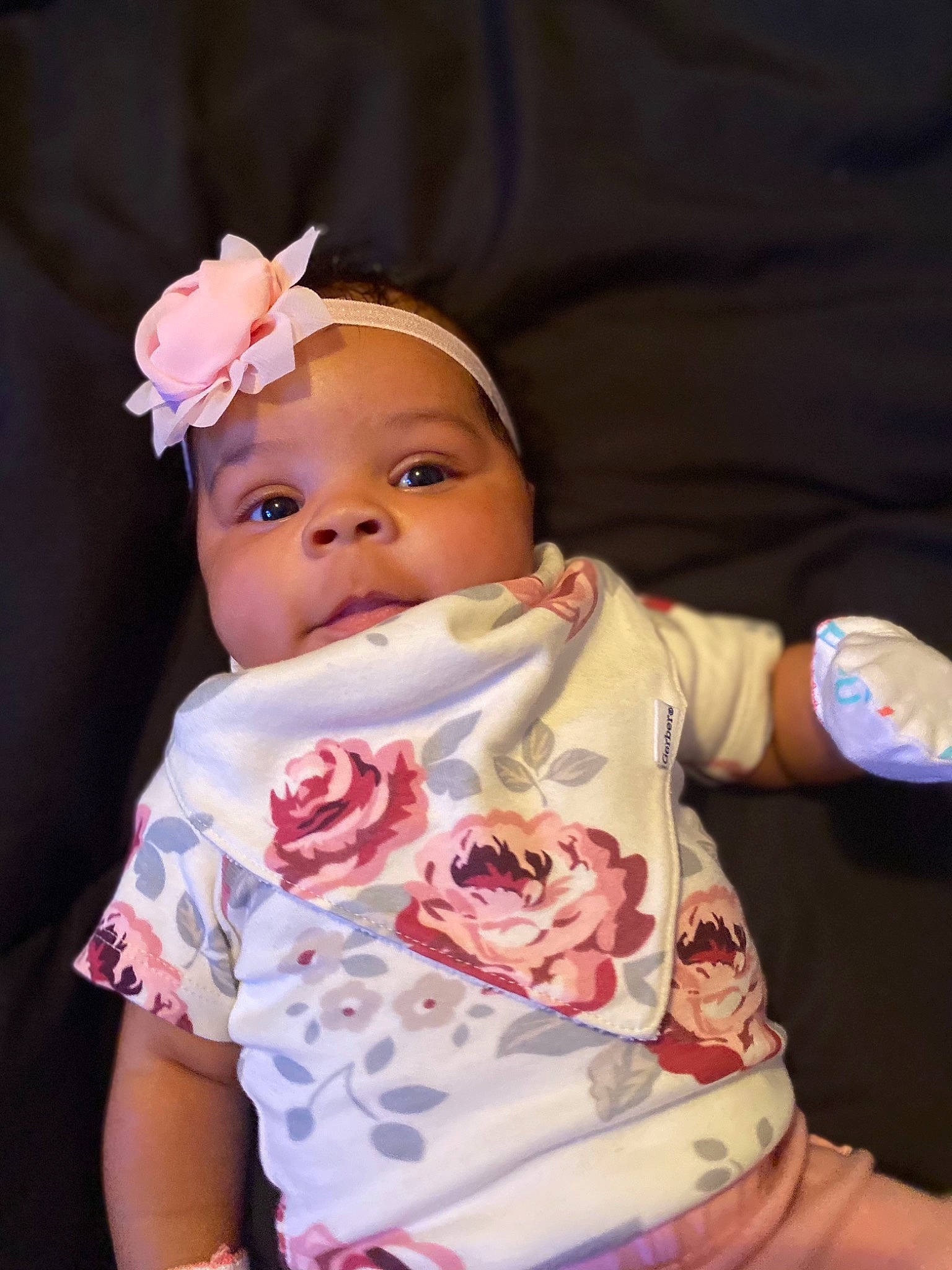 Brooklyn joined the competition — help win amazing prizes! baby, cheek, child, fashion_accessory, hair_accessory, headband, headgear, headwear, person, pink, skin, toddler