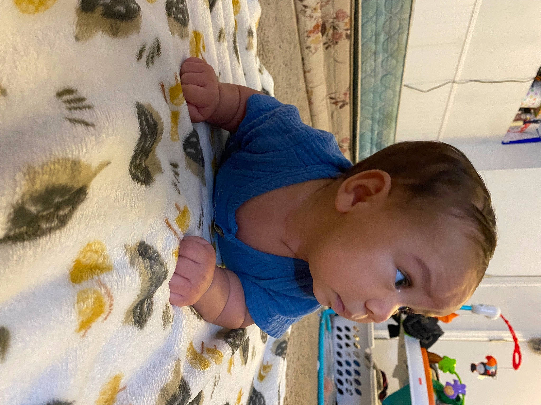 Kenzo is registered to the contest to win money with this photo: adaptation, baby, baby_products, child, fun, happy, leisure, linens, pattern, person, play, recreation, room, t_shirt, textile, toddler, tree, vacation, visual_arts, wood