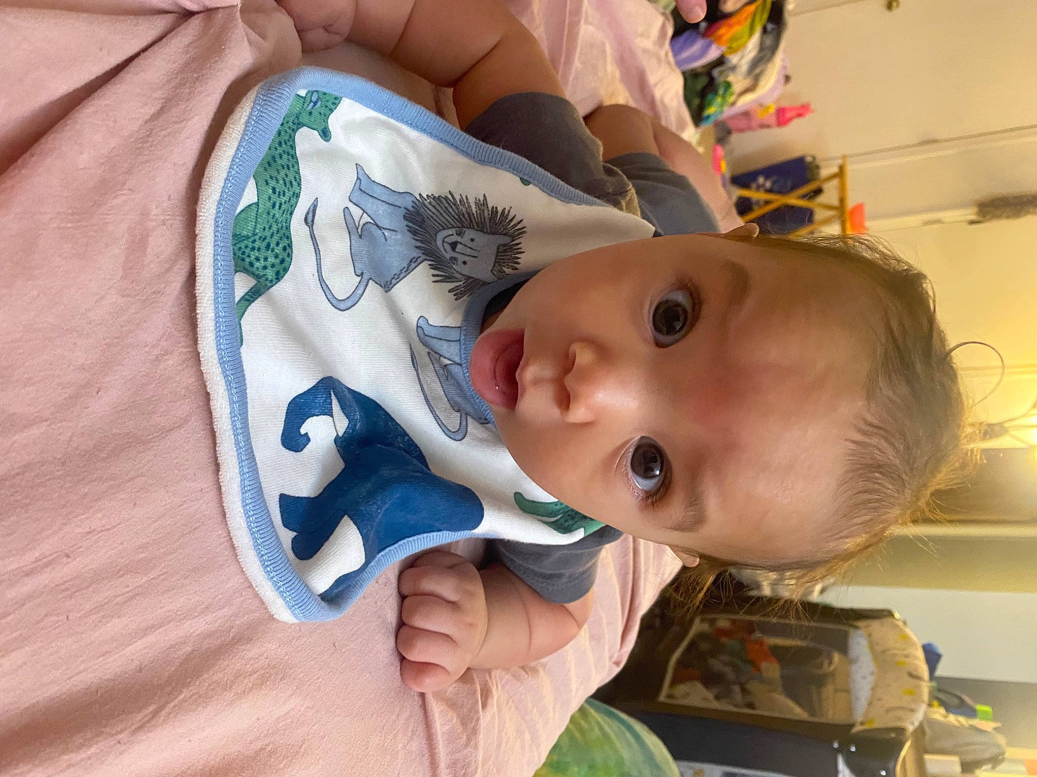 Kenzo is registered to the contest to win money with this photo: baby, baby_products, baby_safety, baby_toddler_clothing, cheek, child, eyelash, happy, nose, person, sleeve, surprise, toddler