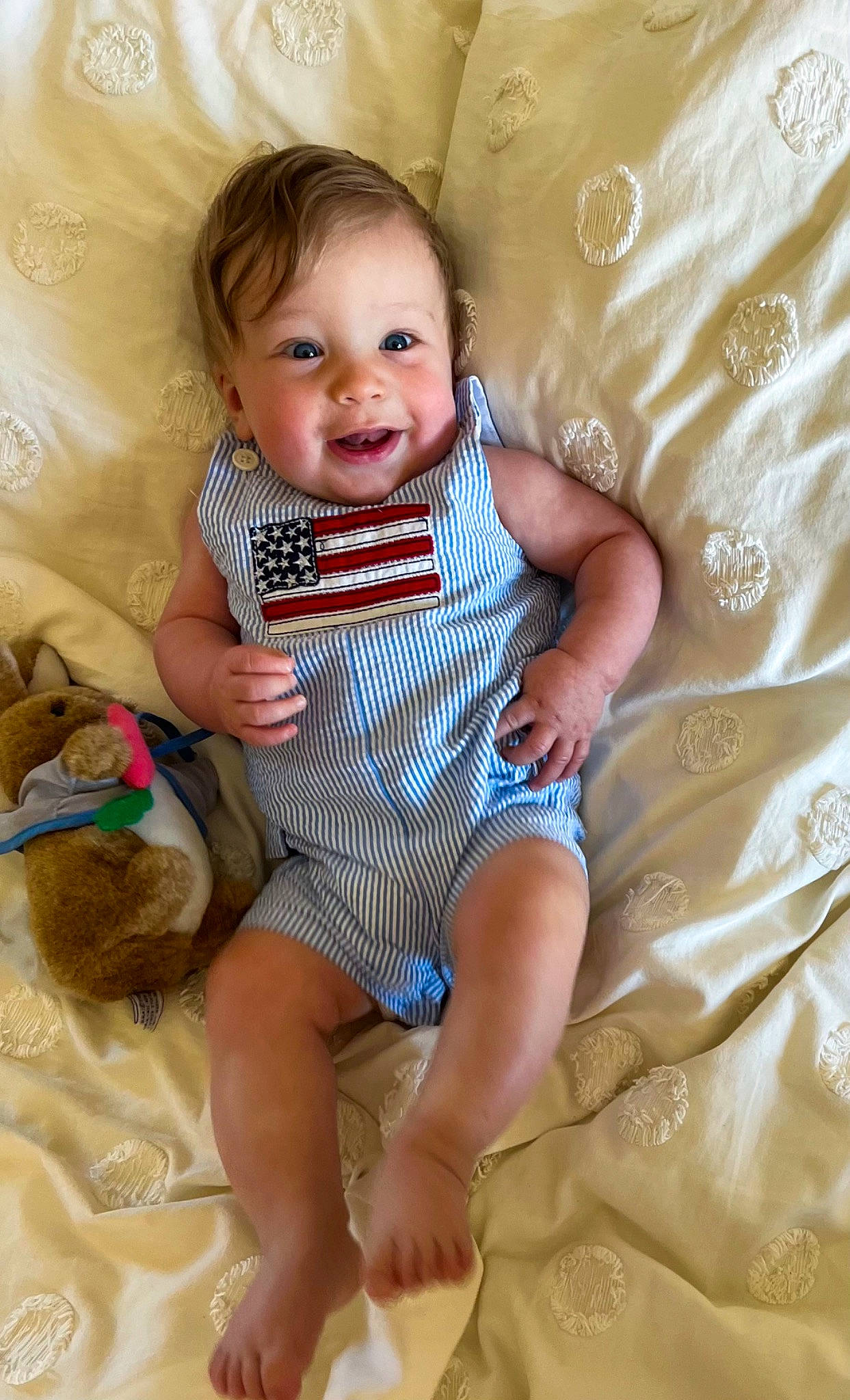 Levi joined the competition — help win amazing prizes! arm, baby, baby_toddler_clothing, cheek, child, comfort, finger, fun, hand, happy, iris, joint, leg, pattern, person, skin, sleeve, smile, textile, thigh