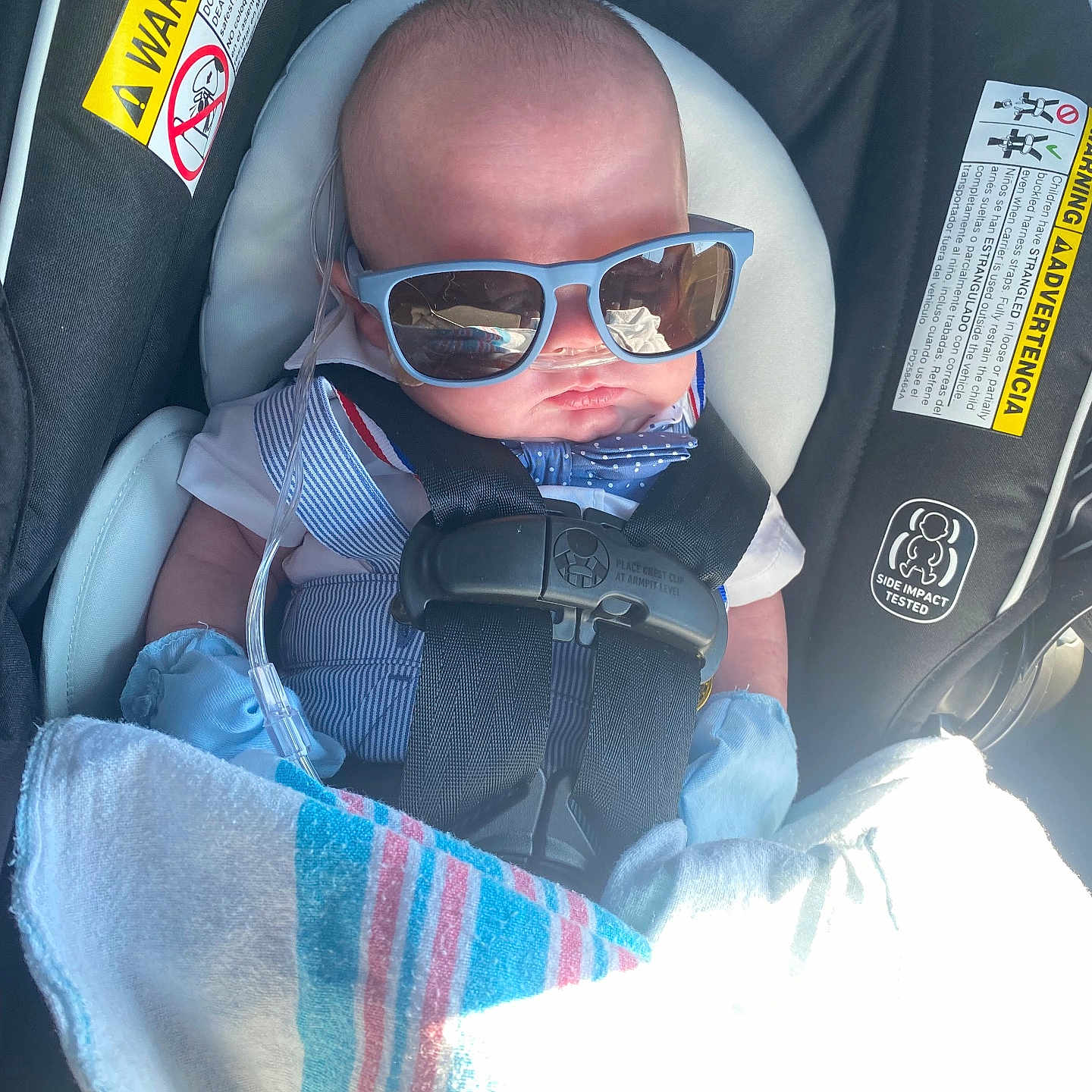 Weston joined the competition — help win amazing prizes! accessories, baby, clothing, coat, cushion, face, glasses, glove, gun, hat, head, jacket, pants, person, photography, portrait, sunglasses, transportation, vehicle, weapon