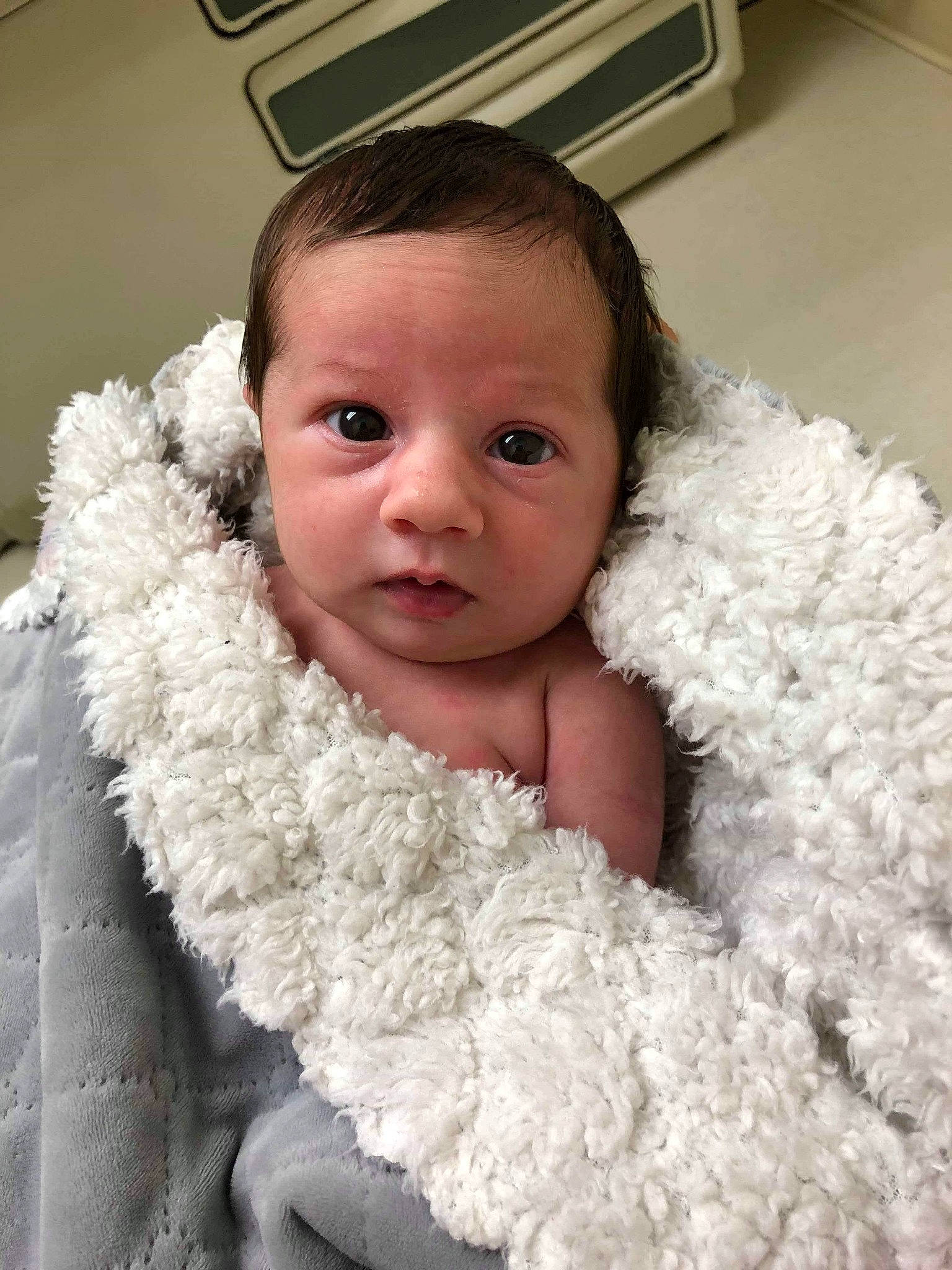Aayla joined the competition — help win amazing prizes! baby, cheek, child, eye, face, fur, fur_clothing, head, linens, lip, nose, outerwear, person, skin, smile, textile, toddler, wool