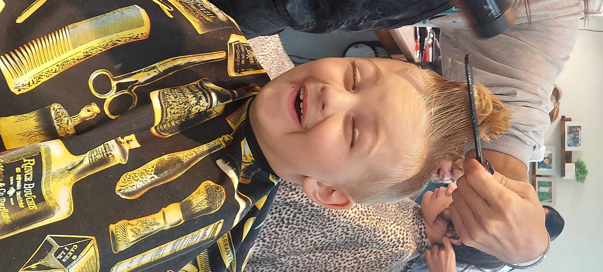 Christian joined the competition — help win amazing prizes! cheek, child, eye, eyebrow, eyelash, finger, flash_photography, forehead, fun, gesture, happy, joy, mouth, neck, nose, pattern, person, skin, sleeve, smile