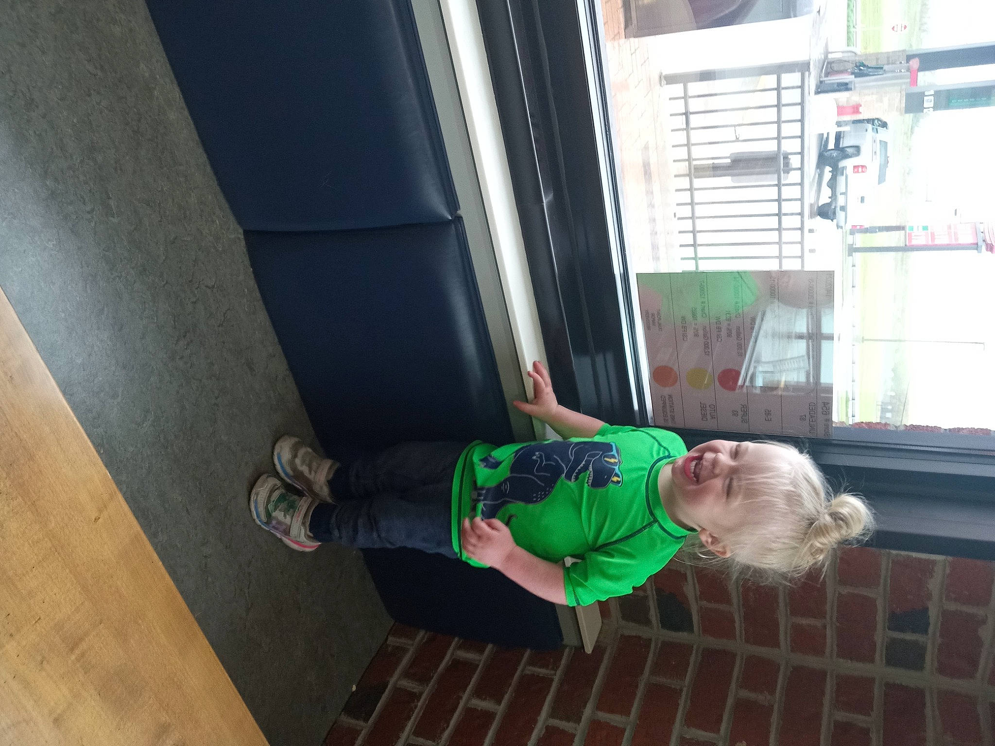 Cayson joined the competition — help win amazing prizes! baby, baby_toddler_clothing, building, child, cleanliness, door, flooring, fun, hardwood, joy, person, room, toddler, wood