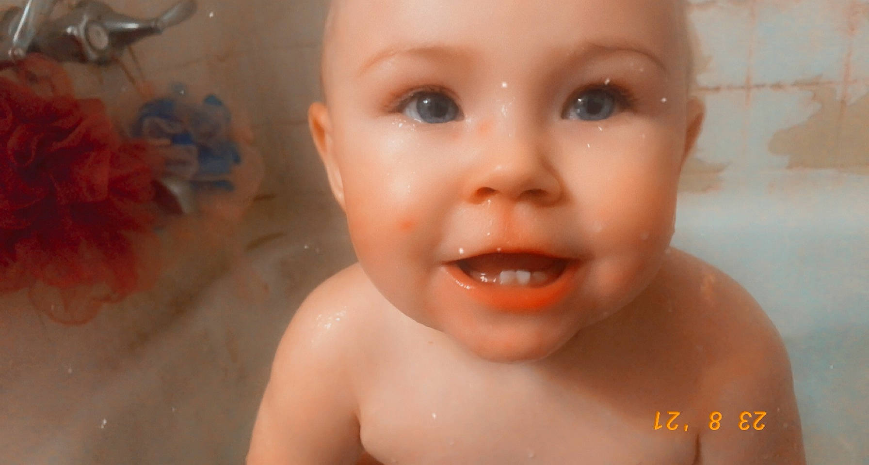 Baelynn joined the competition — help win amazing prizes! baby_bathing, bathing, cheek, chest, chin, ear, eye, eyebrow, eyelash, forehead, hair, headwear, human_body, iris, jaw, joy, lip, mouth, neck, nose