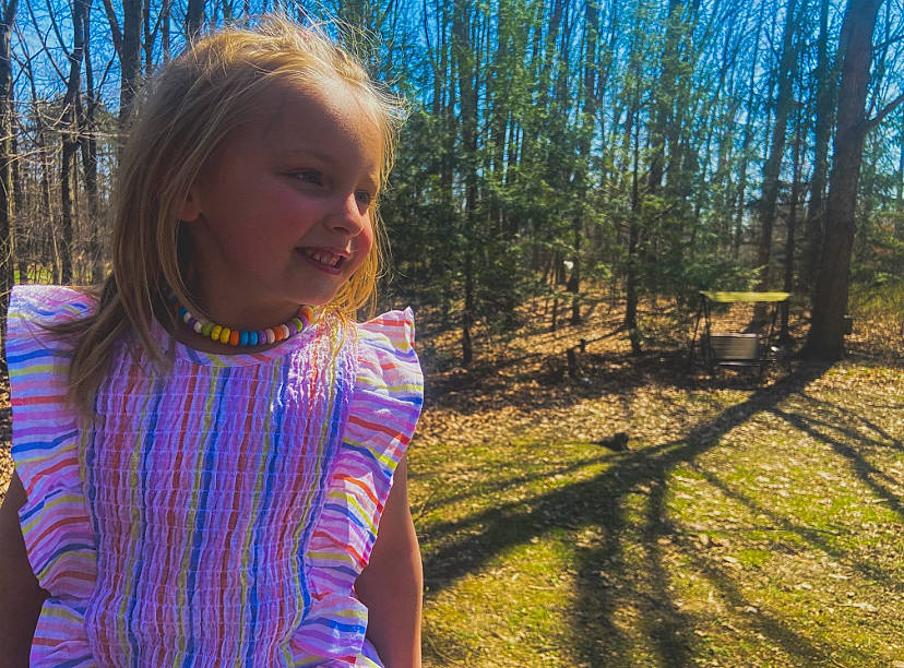 Sophiya joined the competition — help win amazing prizes! botany, branch, electric_blue, facial_expression, forest, fun, grass, grass_family, hairstyle, happy, joy, leaf, leisure, nature, people_in_nature, person, plant, standing, sunlight, tree