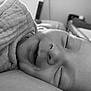 Isaac a rejoint le concours — aidez-le/la à gagner de superbes lots ! baby, newborn, sleeping, infant, face, closeup, monochrome, swaddle, blanket, nose, eyelids, lips, cheek, soft_texture, portrait, bedroom, crib, peaceful, tiny, cozy