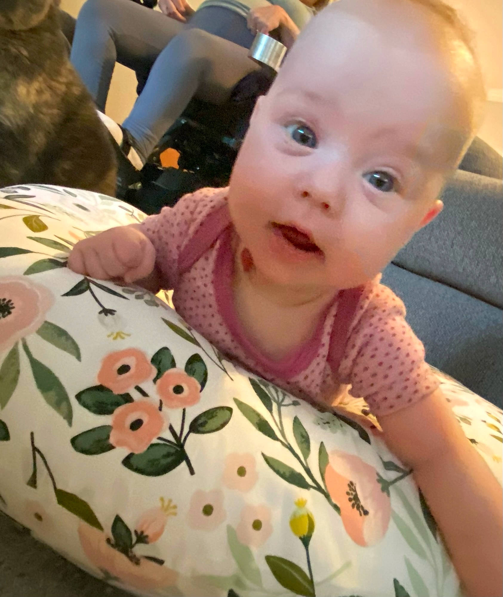 Meadow joined the competition — help win amazing prizes! arm, baby, baby_toddler_clothing, cheek, comfort, ear, eyelash, finger, happy, head, lip, mouth, neck, nose, person, product, skin, sleeve, smile, textile