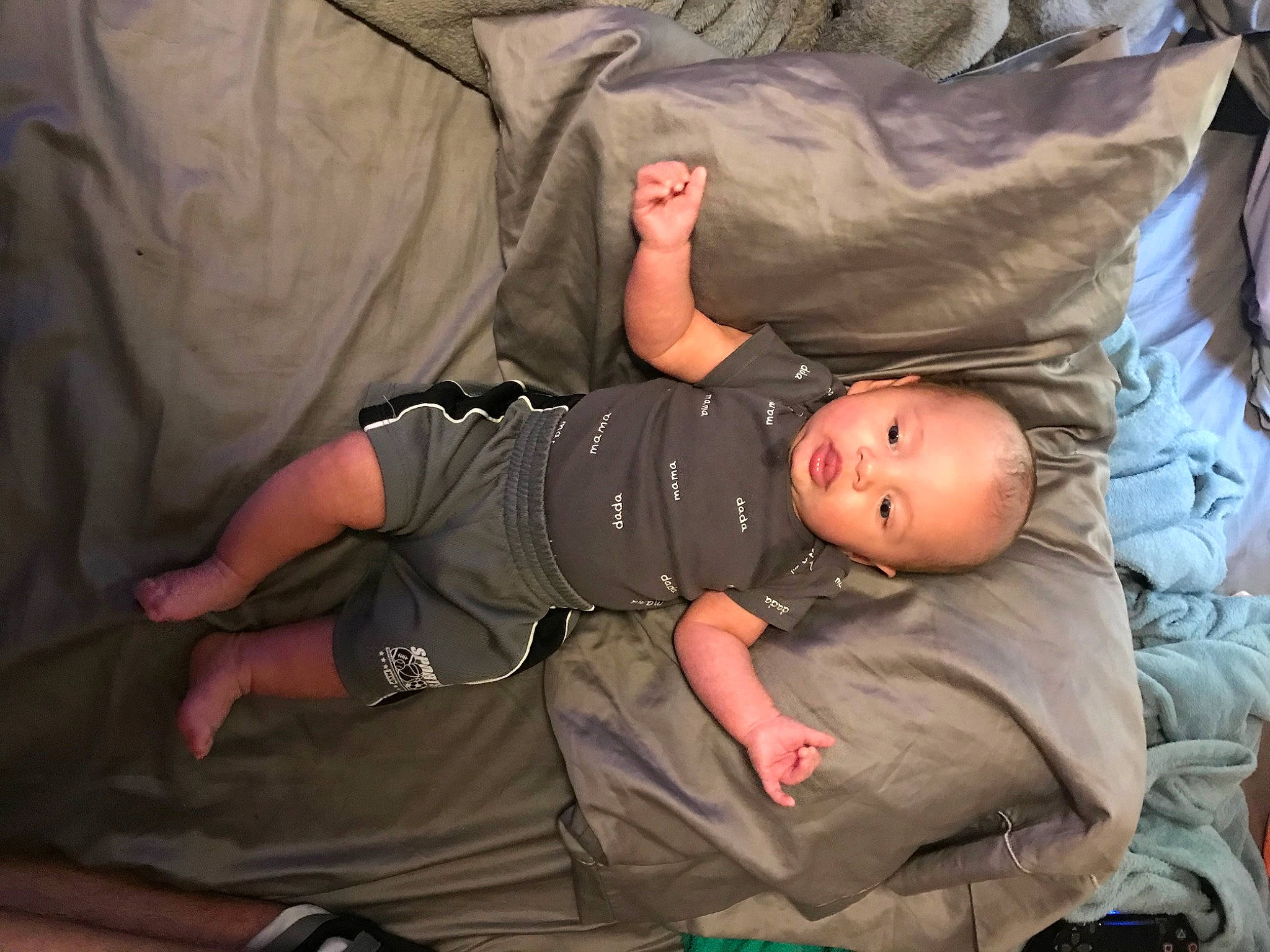 Kyler joined the competition — help win amazing prizes! abdomen, baby, baby_products, baby_toddler_clothing, child, comfort, elbow, fun, gesture, hat, lap, mouth, nap, person, room, sitting, sleep, sleeve, thumb, toddler