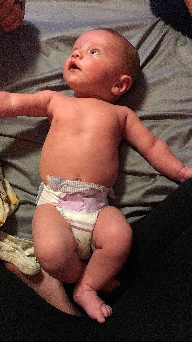 Kyler joined the competition — help win amazing prizes! baby, cheek, chest, diaper, eye, facial_expression, finger, hairstyle, head, human_body, joint, knee, leg, mouth, muscle, person, skin, stomach, thigh, thumb