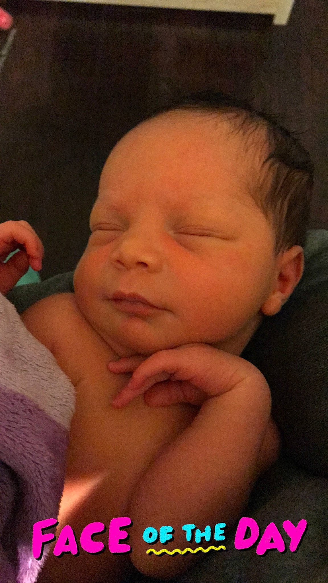 Emmy is registered to the contest to win money with this photo: baby, cheek, child, chin, close_up, eye, eyebrow, face, finger, forehead, hand, head, lip, mouth, muscle, neck, nose, person, skin, sleep