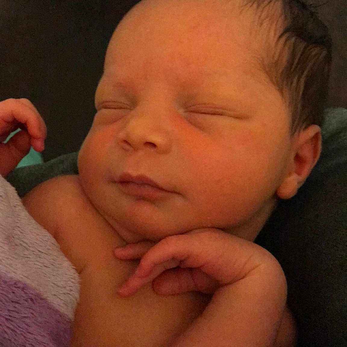 Emmy is registered to the contest to win money with this photo: baby, cheek, child, chin, close_up, eye, eyebrow, face, finger, forehead, hand, head, lip, mouth, muscle, neck, nose, person, skin, sleep
