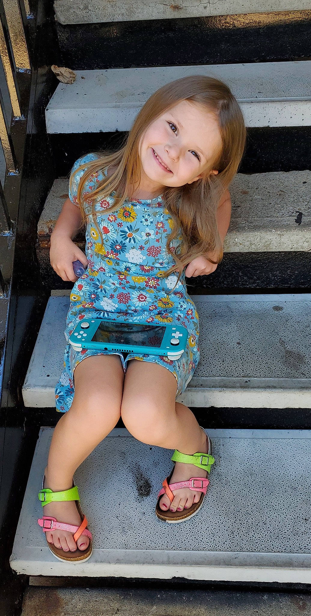 Paisley joined the competition — help win amazing prizes! dress, eye, face, facial_expression, flash_photography, footwear, hairstyle, happy, head, human_body, joy, leg, person, photograph, pink, shoe, shorts, shoulder, skin, smile