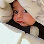 Muhammad Balaaj is registered to the contest to win money with this photo: baby, blanket, face, child, curious, cozy, soft, indoors, portrait, cute, wide_eyes, warm, snug, infant, young_child, wrapped, sleepwear, closeup, expression, comfort