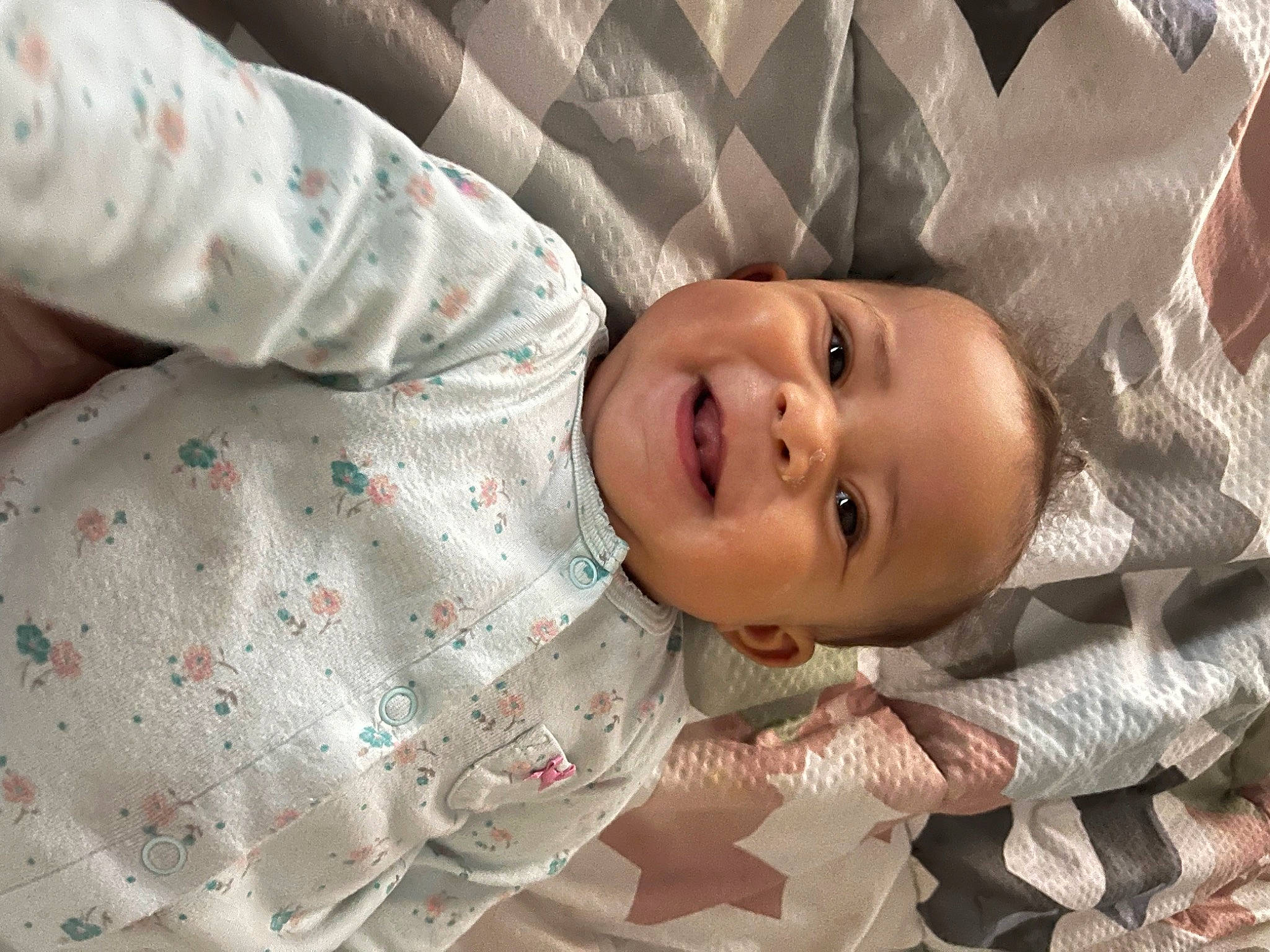 Amiyah joined the competition — help win amazing prizes! baby, baby_toddler_clothing, cheek, child, comfort, eye, face, happy, hat, head, human, human_body, lip, mouth, nose, person, skin, sleeve, smile, textile