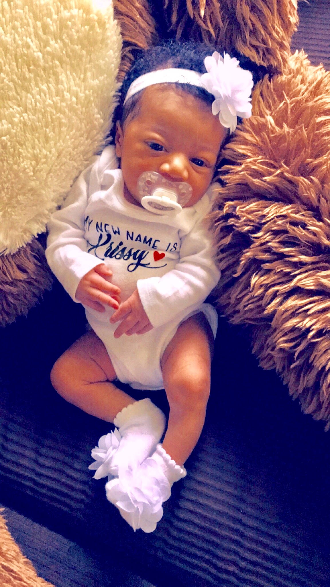 Krissy joined the competition — help win amazing prizes! angel, baby, child, costume, person, smile, toddler