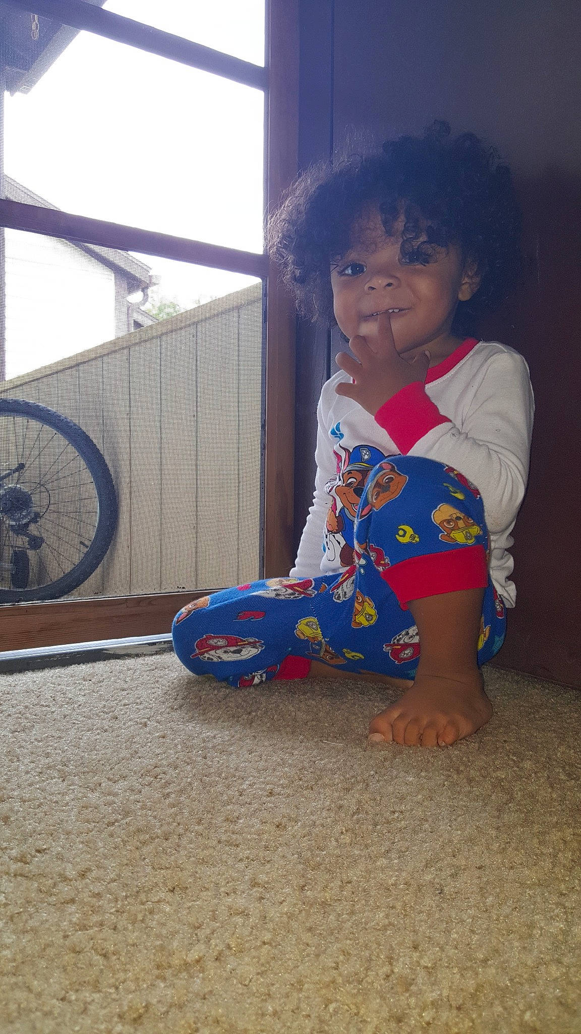 Avi is registered to the contest to win money with this photo: baby, child, floor, flooring, person, play, sitting, skin, smile, toddler, vacation