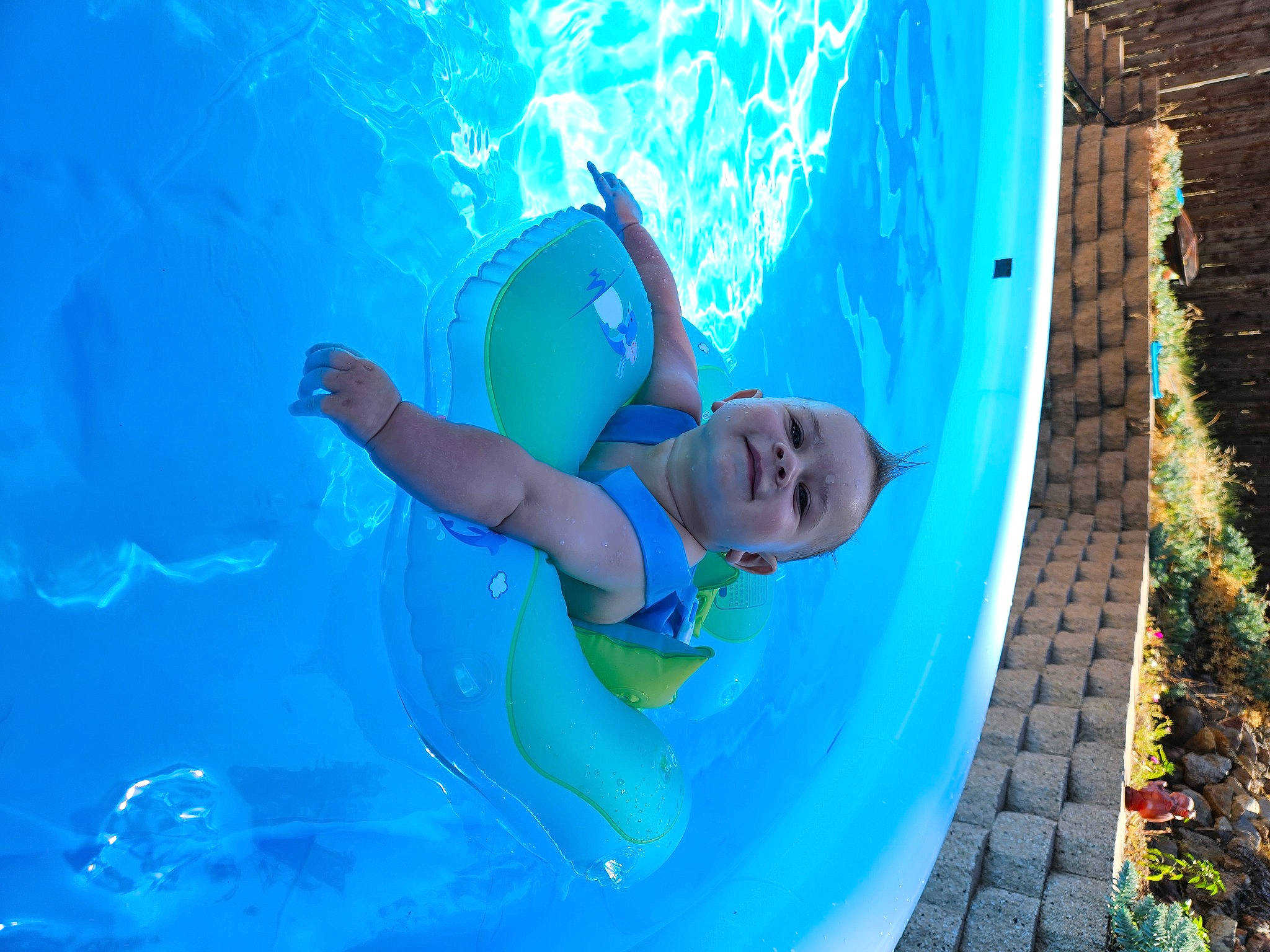 Bhodi is registered to the contest to win money with this photo: aqua, azure, bathing, blue, electric_blue, fun, happy, joy, leisure, leisure_centre, person, personal_protective_equipment, plant, recreation, smile, swimmer, swimming_pool, underwater, vacation, water