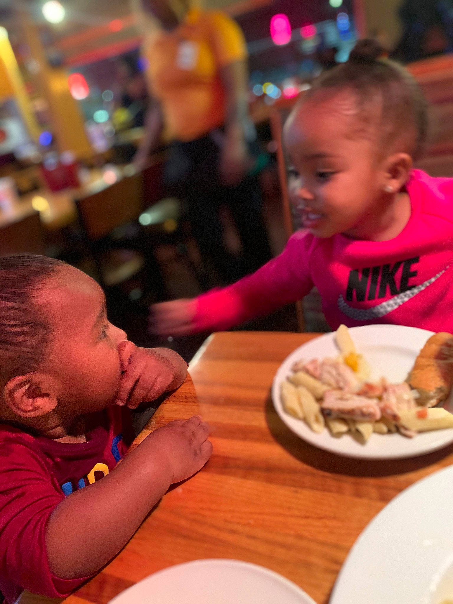 Alisha is registered to the contest to win money with this photo: breakfast, brunch, child, comfort_food, cuisine, dish, eating, food, lunch, meal, person, restaurant, side_dish, supper, toddler