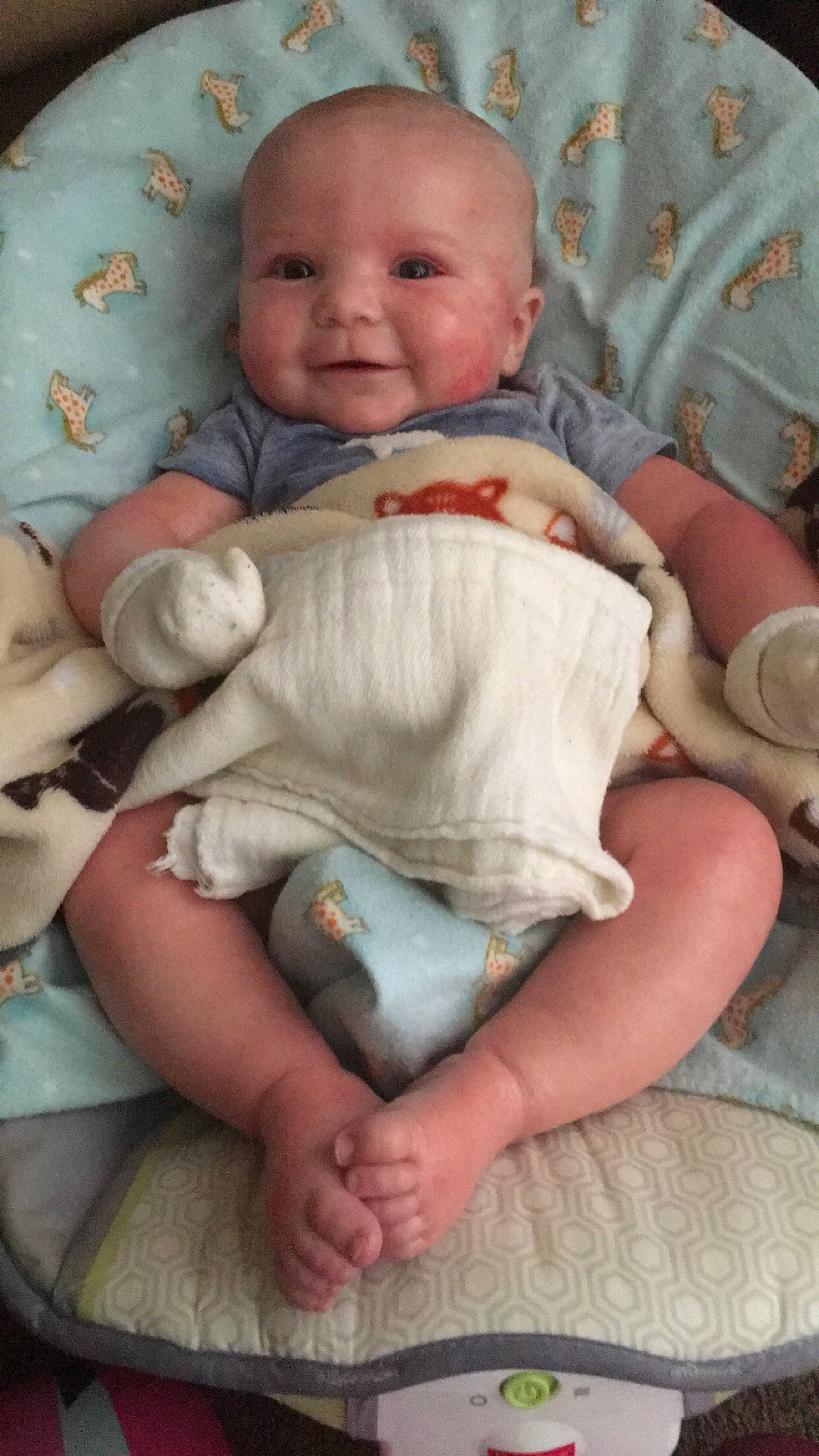 Rylynn is registered to the contest to win money with this photo: arm, baby, baby_toddler_clothing, cheek, child, chin, comfort, eye, face, facial_expression, finger, gesture, head, human_body, joy, leg, mouth, person, skin, sleeve