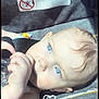 Kaylee-Anah is registered to the contest to win money with this photo: baby, blue_eyes, bottle, car_seat, child, closeup, cute, doodle, expression, face, hair, hand, holding, infant, love, portrait, seatbelt, skin, sunlight, warning_label