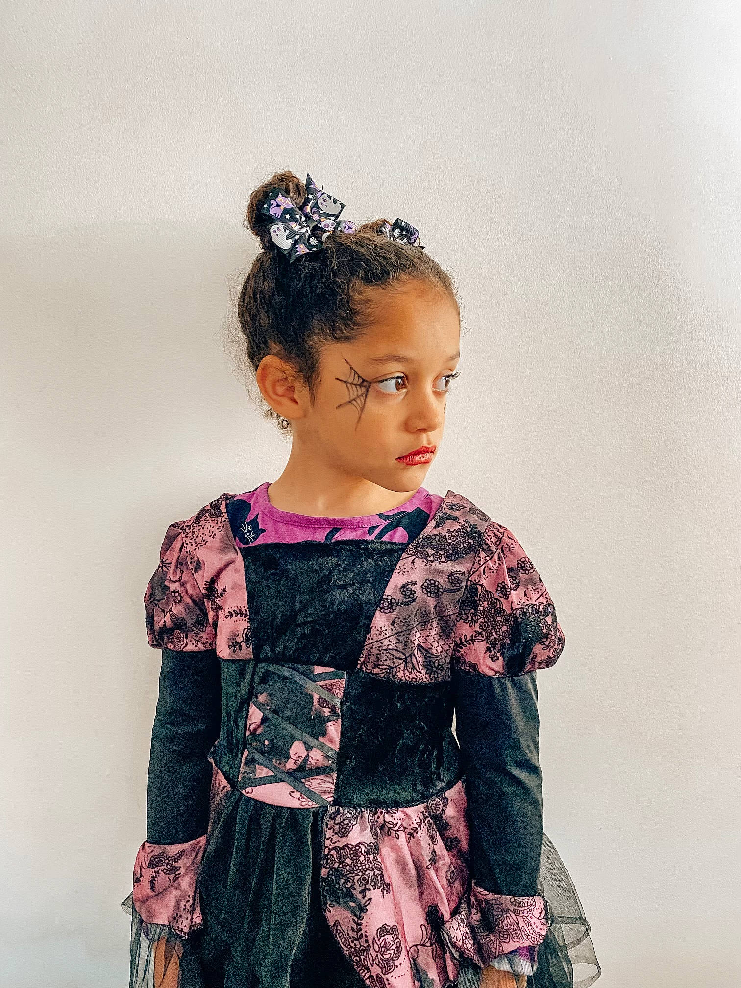 Mckenna joined the competition — help win amazing prizes! arm, baby_toddler_clothing, black_hair, day_dress, embellishment, event, eyelash, face, fashion_accessory, fashion_design, hair, head, jewellery, magenta, neck, one_piece_garment, pattern, person, shoulder, sleeve