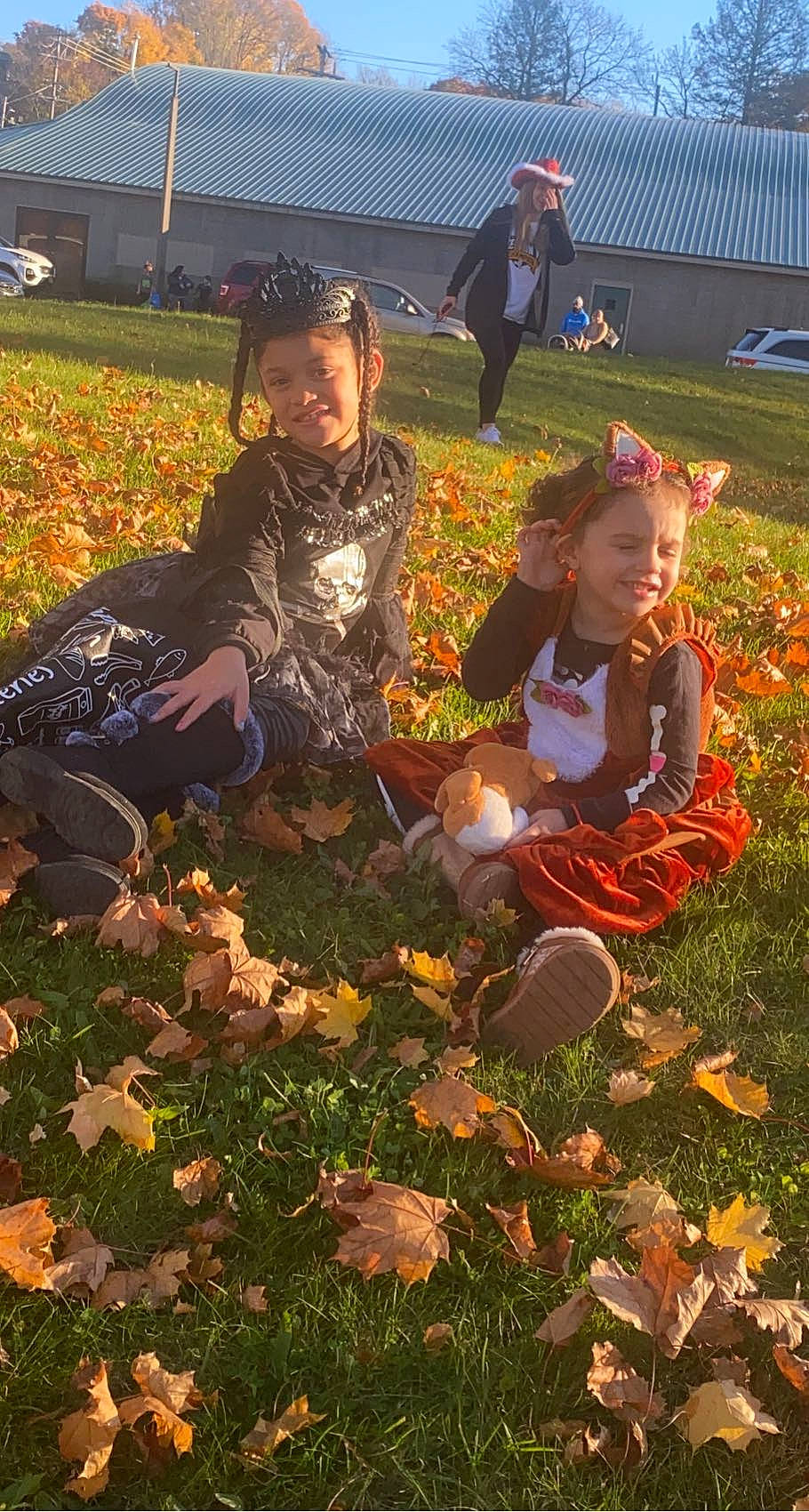 Mckenna joined the competition — help win amazing prizes! autumn, boot, child, deciduous, fun, garden, grass, happy, headwear, joy, landscape, lawn, leaf, leisure, people_in_nature, person, plant, pumpkin, recreation, sitting