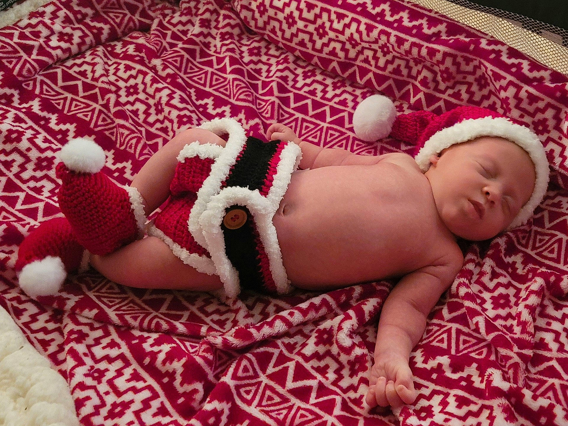 Desmond joined the competition — help win amazing prizes! arm, baby, baby_sleeping, baby_toddler_clothing, child, comfort, finger, foot, hand, headgear, human_body, human_leg, leg, linens, mammal, pattern, person, pink, skin, thigh