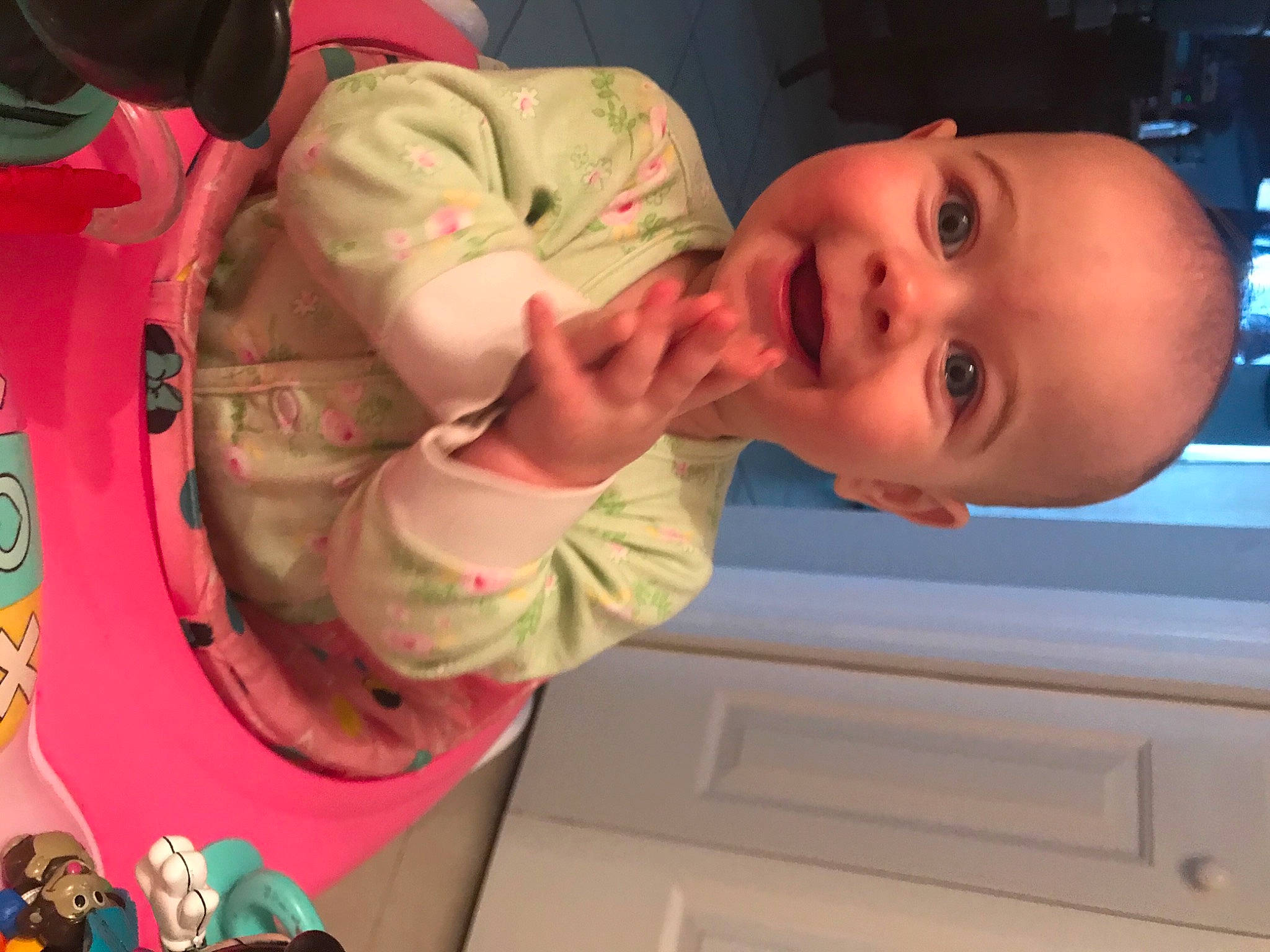 Lyanna joined the competition — help win amazing prizes! baby, baby_products, baby_safety, baby_toddler_clothing, baby_toys, cheek, child, ear, eyelash, fun, happy, iris, mouth, nose, person, room, skin, sleeve, smile, thumb