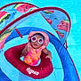 Te'Aari joined the competition — help win amazing prizes! accessories, baby, clothing, face, glasses, hat, head, inflatable, lifejacket, outdoors, person, photography, pool, portrait, summer, sunglasses, swimmingpool, swimwear, vest, water