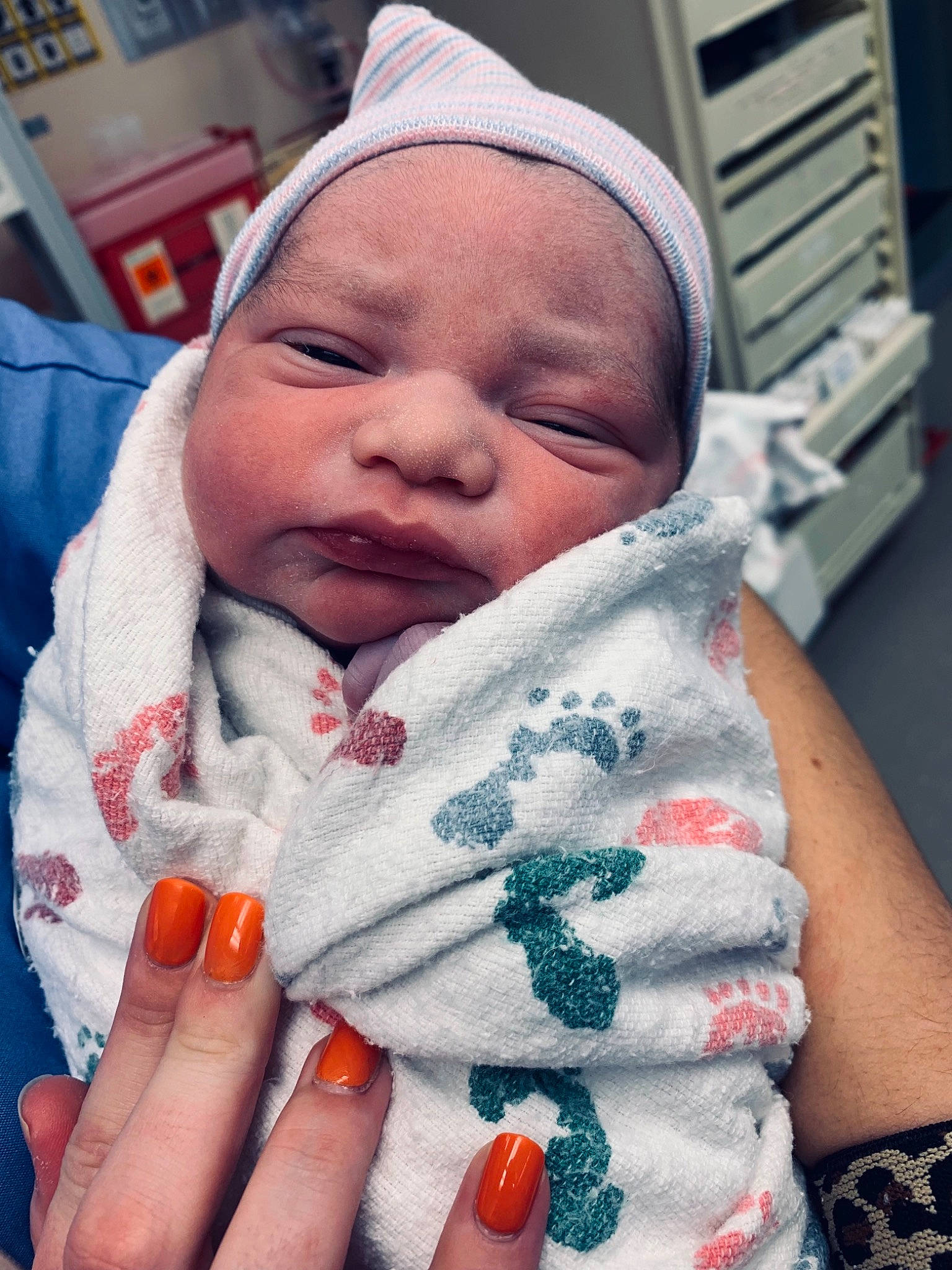 Dee is registered to the contest to win money with this photo: baby, baby_sleeping, cheek, comfort, cool, finger, gesture, happy, hat, human, lip, mouth, nose, organ, person, pink, skin, textile, thumb, toddler