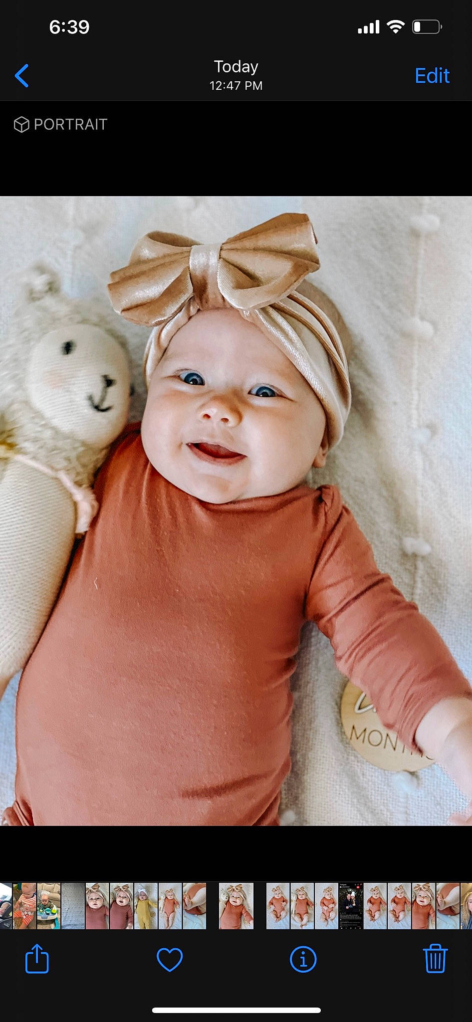 Bennett joined the competition — help win amazing prizes! baby, baby_toddler_clothing, child, costume_hat, ear, event, eye, eyebrow, fawn, fur, happy, headband, headgear, headpiece, headwear, lip, person, pink, rabbit, skin