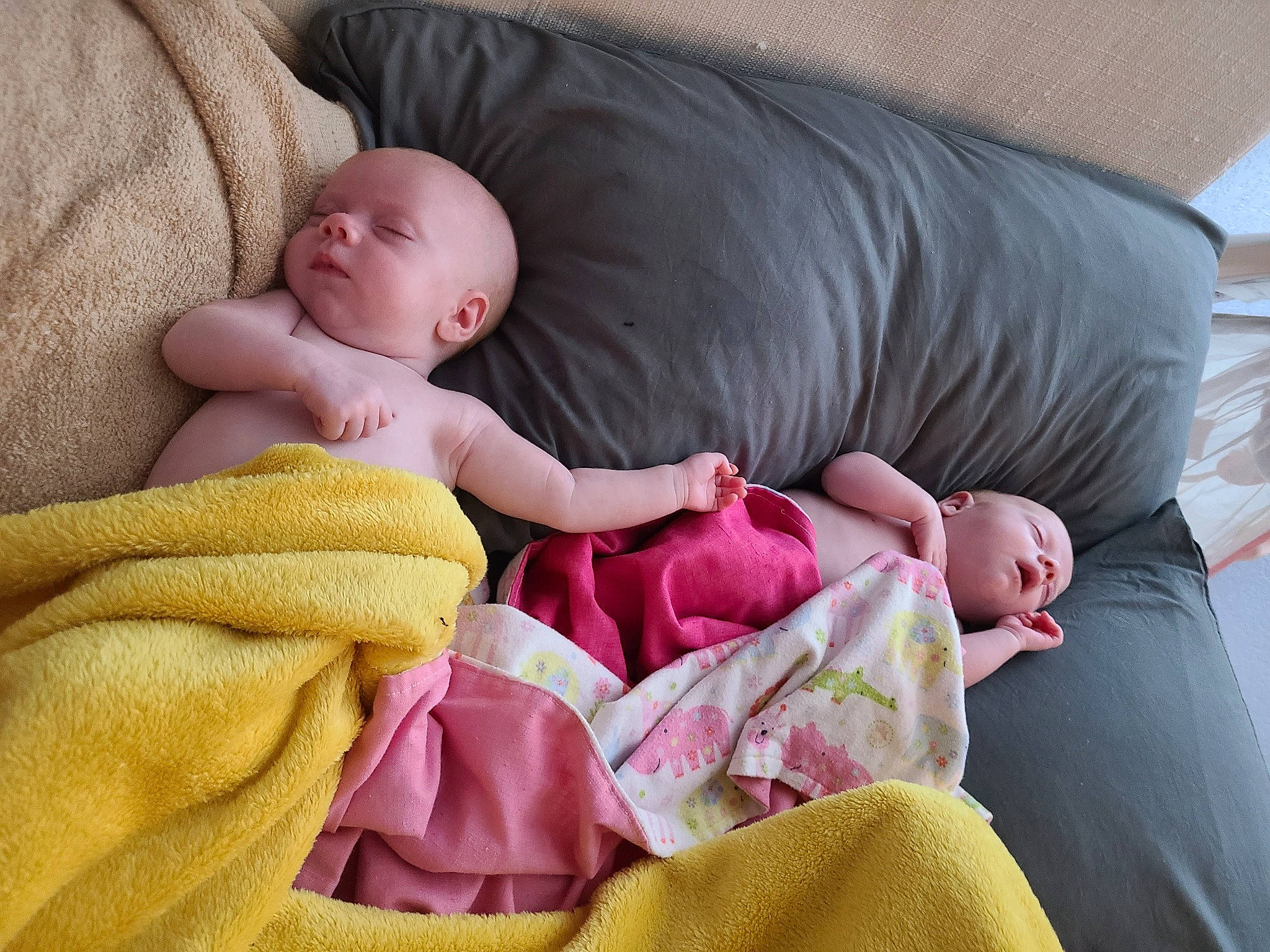 Odette joined the competition — help win amazing prizes! arm, baby, baby_sleeping, baby_toddler_clothing, beauty, bedtime, cheek, child, comfort, couch, finger, head, human_body, leg, linens, person, pink, sitting, skin, textile