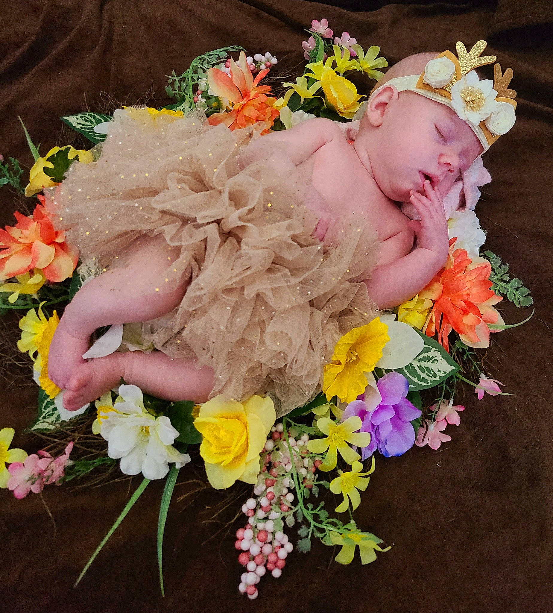 Luna joined the competition — help win amazing prizes! artificial_flower, bouquet, cut_flowers, fashion_accessory, floral_design, floristry, flower, flower_arranging, flowering_plant, font, headpiece, headwear, lei, orange, peach, person, petal, pink, plant, rose