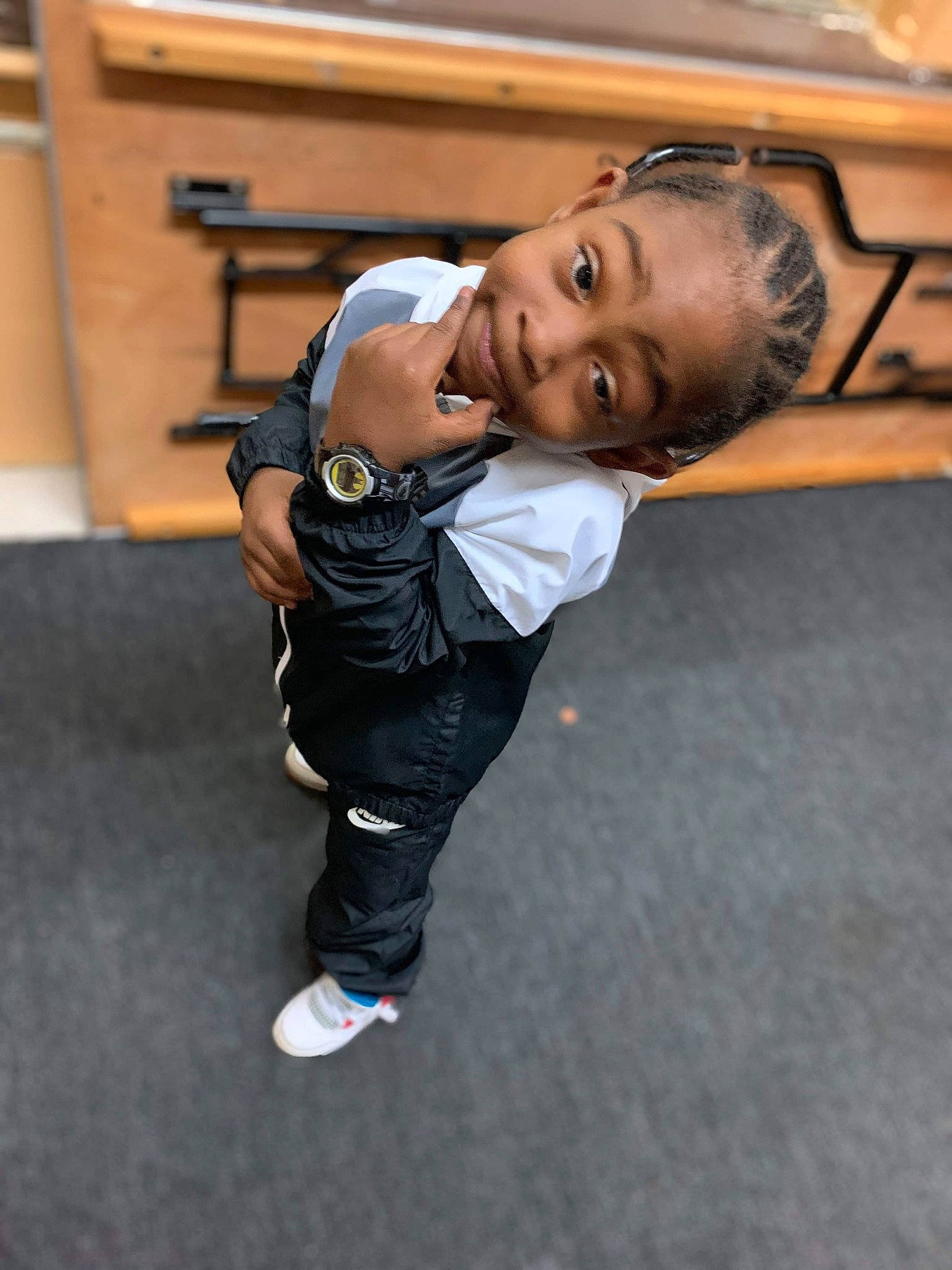 Gary is registered to the contest to win money with this photo: child, person, toddler