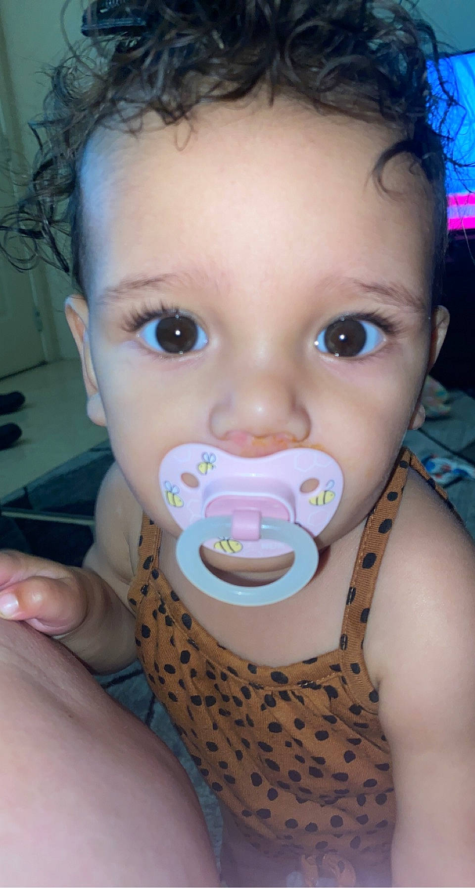 Karter Lennyx joined the competition — help win amazing prizes! baby, baby_toddler_clothing, cheek, chin, drinkware, ear, eyebrow, eyelash, finger, forehead, hairstyle, headgear, iris, jaw, lip, mouth, nail, neck, nose, person