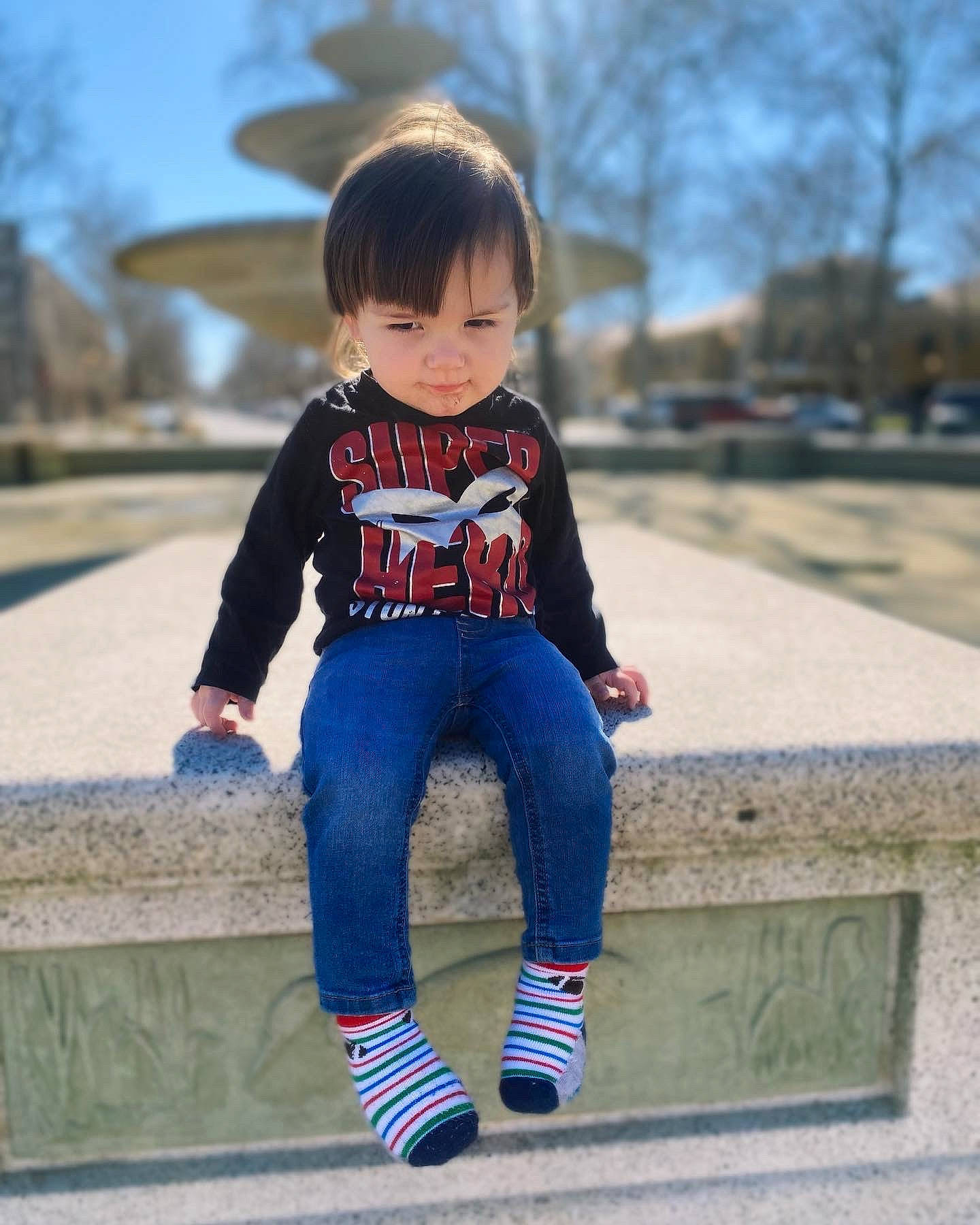 Elijah joined the competition — help win amazing prizes! azure, clothing, eye, face, hair, happy, human_body, leg, leisure, neck, outerwear, person, photograph, shoulder, sky, sleeve, standing, street_fashion, tree, waist