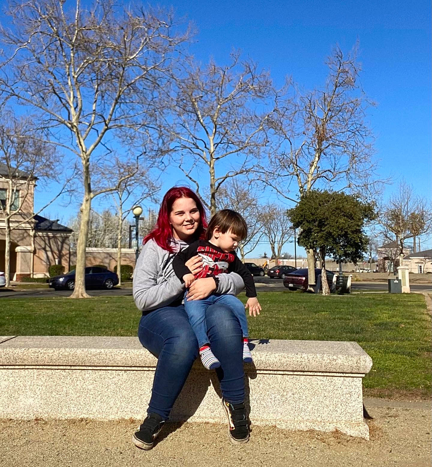 Elijah joined the competition — help win amazing prizes! bag, branch, city, denim, electric_blue, fun, grass, happy, jeans, joy, leaf, leisure, luggage_and_bags, people_in_nature, person, plant, recreation, sky, smile, street_fashion