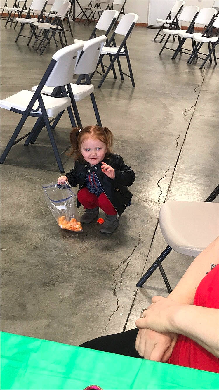 Jemma joined the competition — help win amazing prizes! baby, baby_carriage, black, chair, child, comfort, floor, flooring, fun, furniture, green, joy, leisure, line, person, photograph, room, sitting, snapshot, toddler