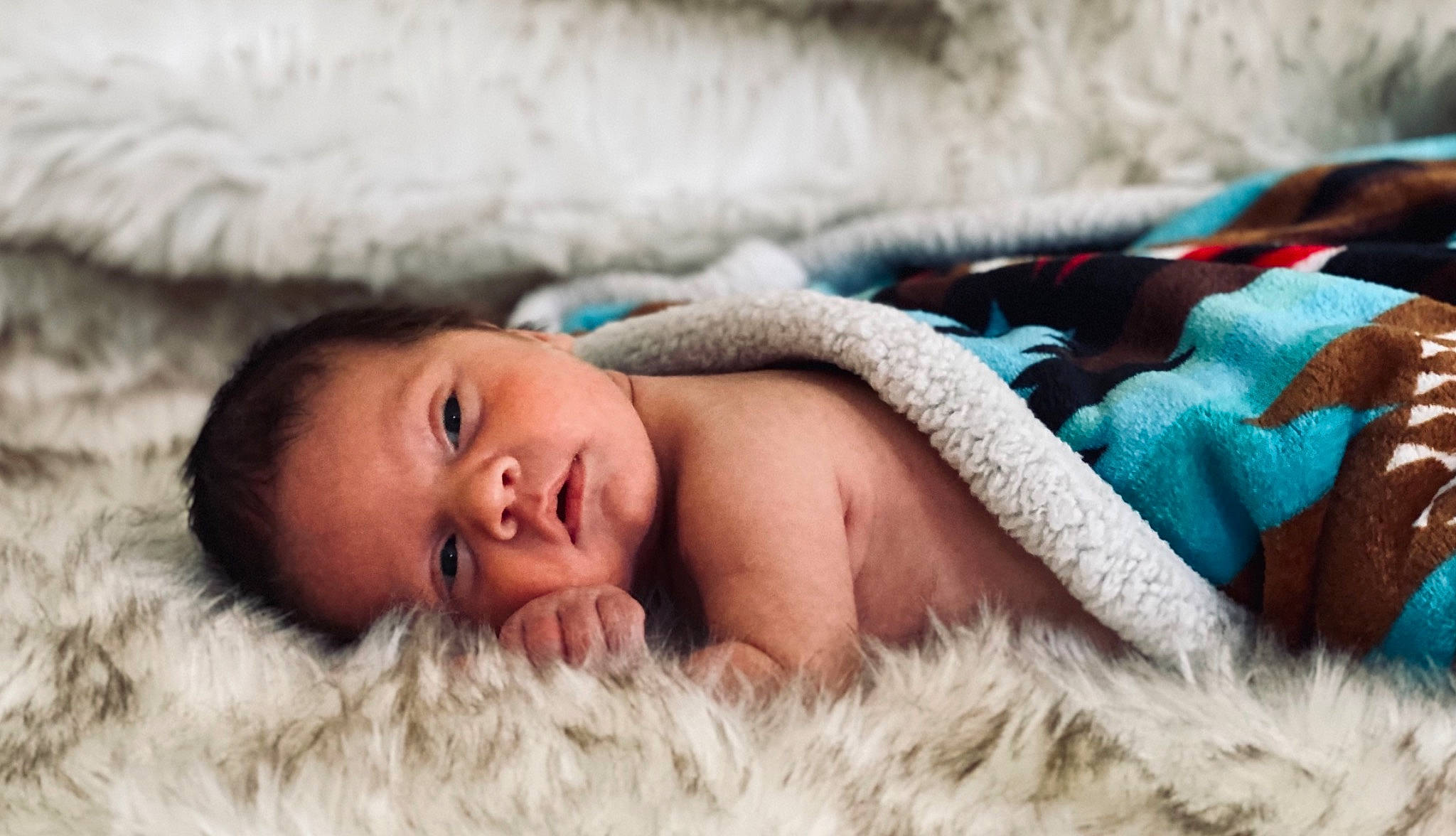 Cooper is registered to the contest to win money with this photo: baby, bedding, bedtime, child, comfort, eye, face, fur, grass, head, headgear, linens, lip, nap, nose, person, portrait_photography, sleep, toddler, wood