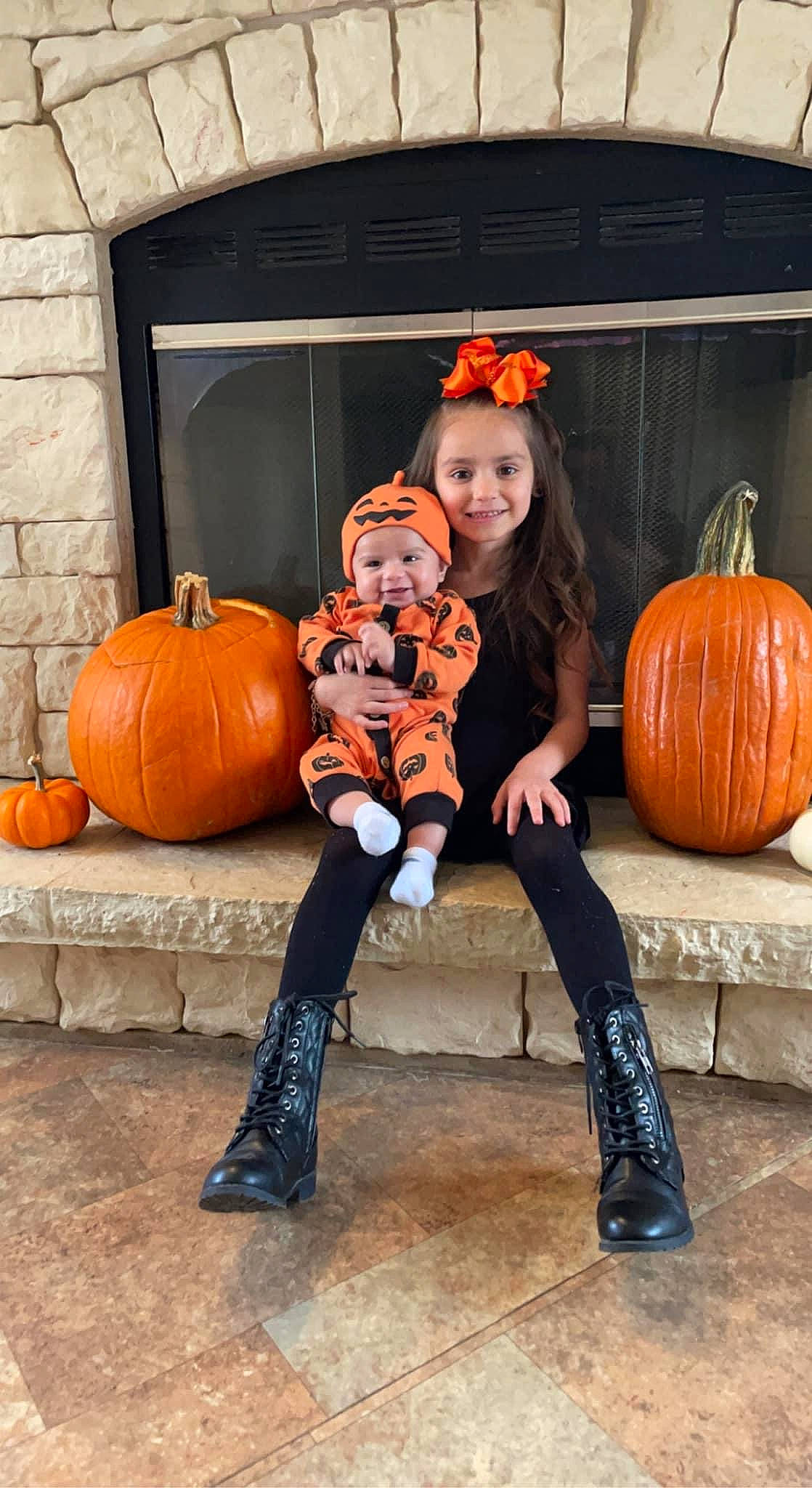 Ariyah joined the competition — help win amazing prizes! calabaza, cucurbita, door, dress, eye, gourd, hat, headwear, human_body, human_leg, joy, natural_foods, orange, person, plant, pumpkin, smile, squash, thigh, trick_or_treat