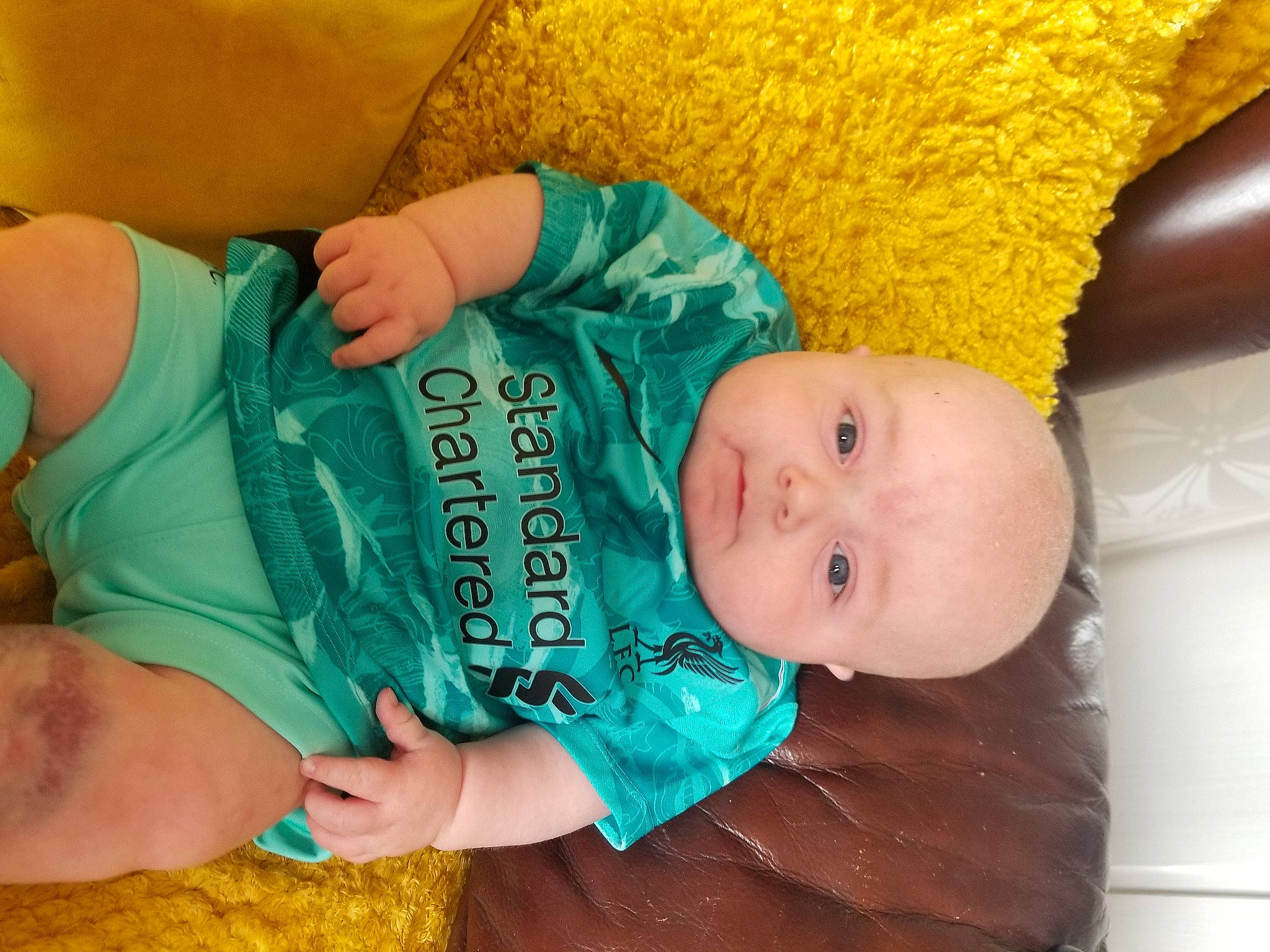 Parker joined the competition — help win amazing prizes! arm, baby, baby_sleeping, baby_toddler_clothing, blue, cheek, child, comfort, eye, finger, hand, headgear, nail, pattern, person, product, skin, textile, thumb, toddler