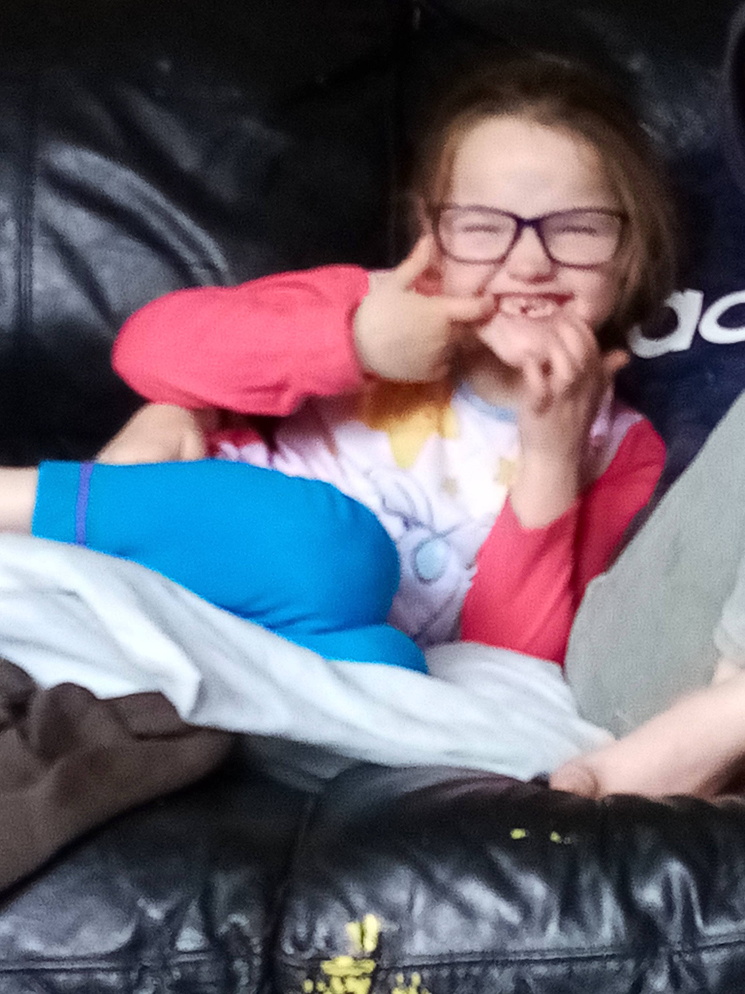 Tayen joined the competition — help win amazing prizes! baby, child, comfort, cool, eye, eyewear, fun, furniture, glasses, human, joy, leg, nap, nose, person, sitting, skin, sleep, toddler, vacation