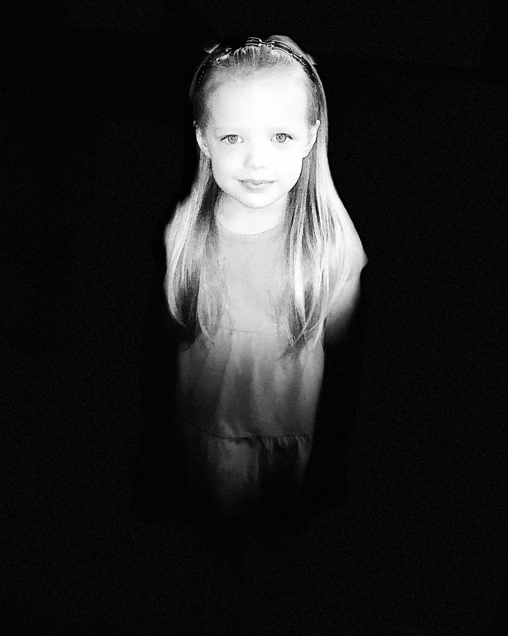 Kelsey joined the competition — help win amazing prizes! beauty, black, black_and_white, blond, child, eye, face, flash_photography, hair, hairstyle, head, long_hair, monochrome, monochrome_photography, person, photo_shoot, photograph, photography, portrait, standing