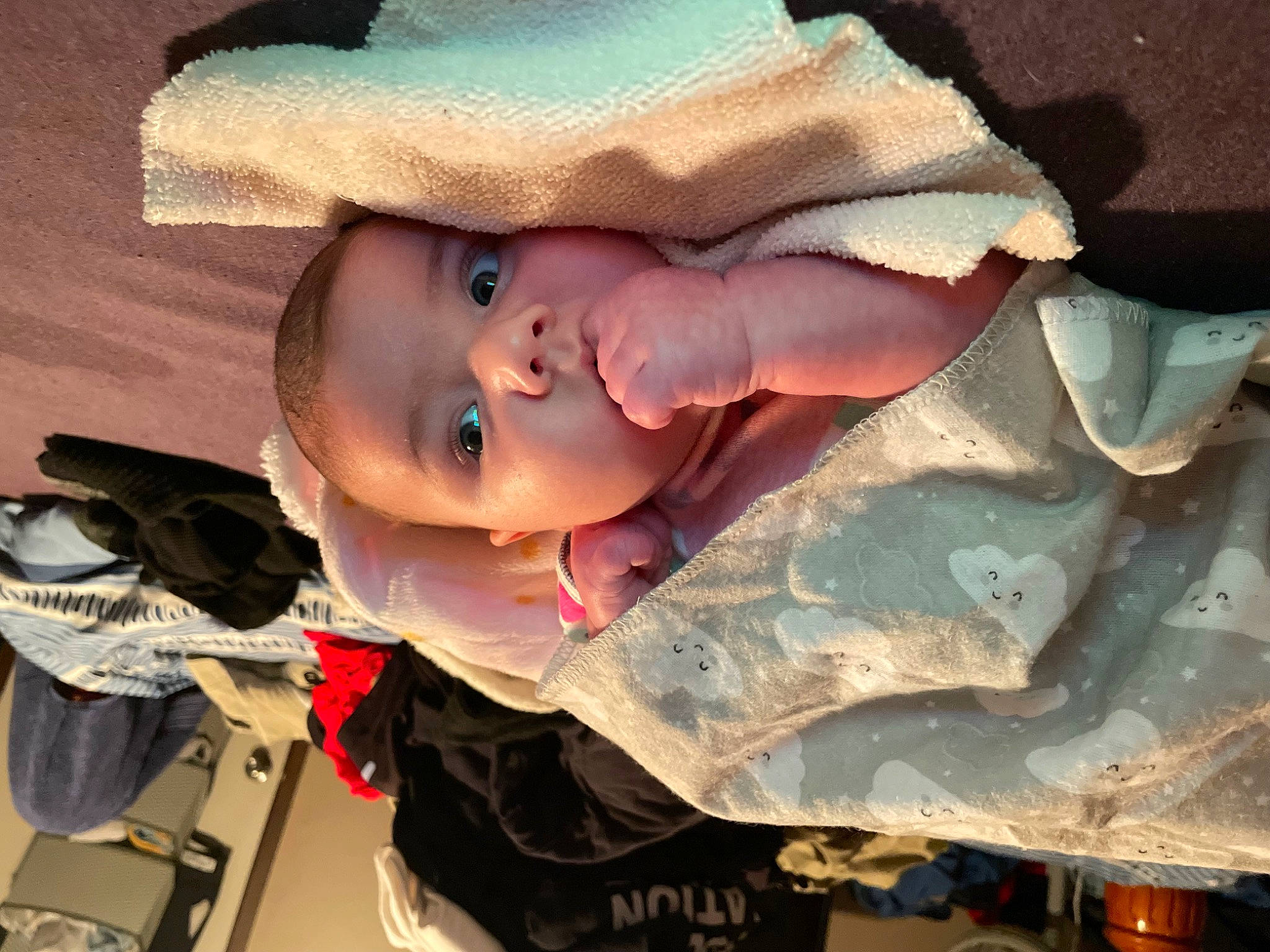 Faith joined the competition — help win amazing prizes! baby, baby_carriage, baby_products, baby_toddler_clothing, cheek, child, eyelash, fashion_accessory, fun, happy, hat, headgear, iris, lip, person, skin, smile, sun_hat, toddler, tree