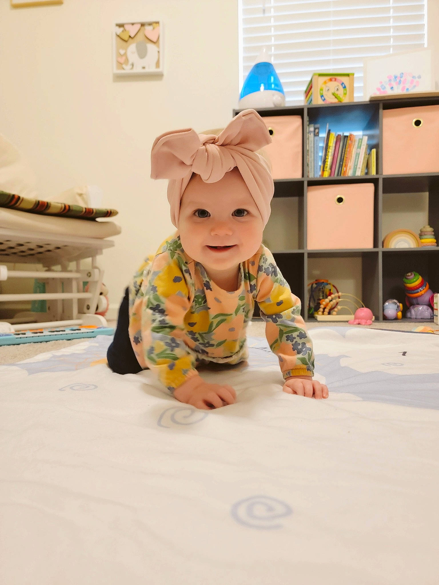 Alina joined the competition — help win amazing prizes! animation, baby, baby_toddler_clothing, child, costume, fictional_character, floor, flooring, font, fun, happy, headwear, paper_product, person, play, room, sitting, sleeve, smile, t_shirt